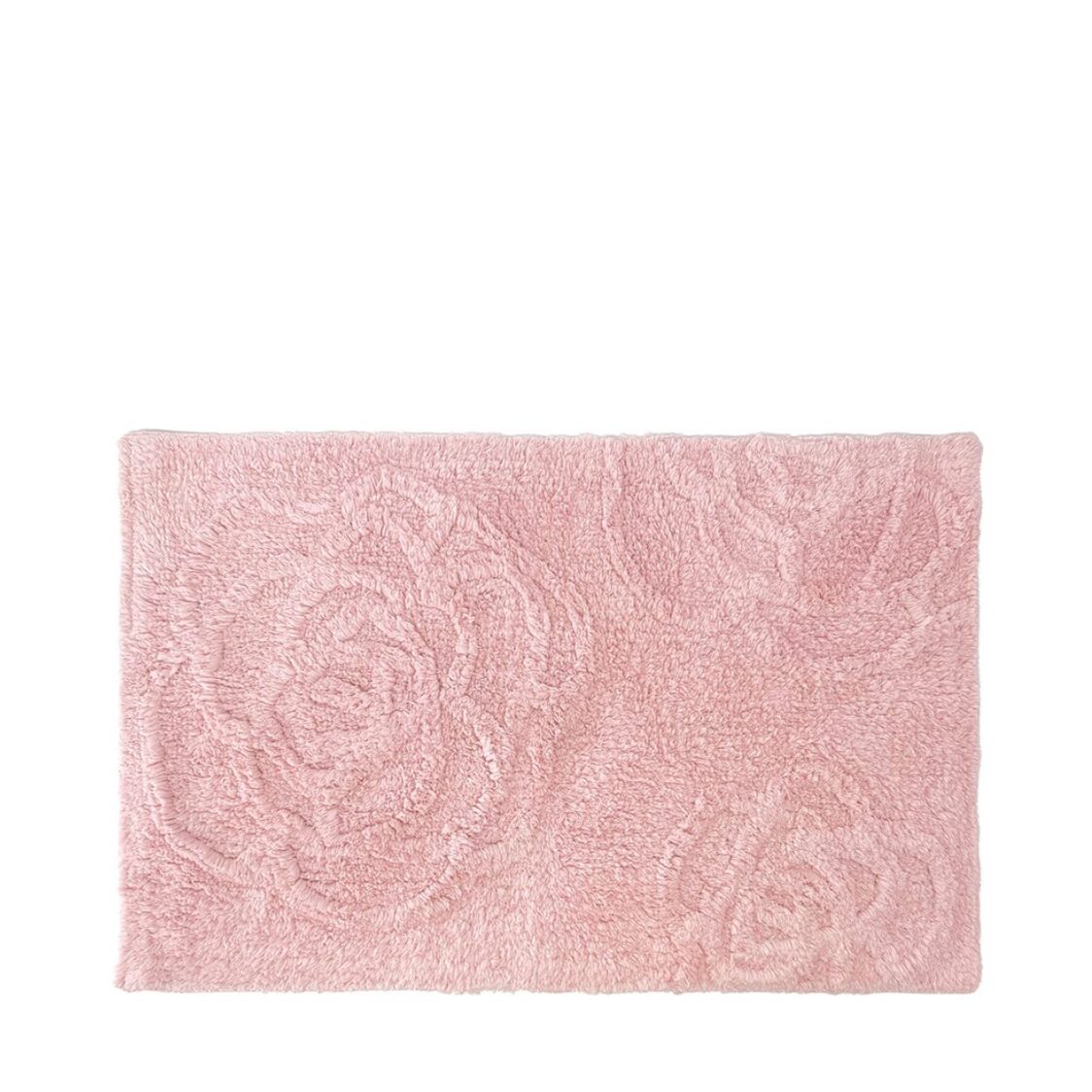 Suzanne Sobelle Bloomsbury Peony 100% Super Soft Cotton Tufted Mat - Sweet Blush
