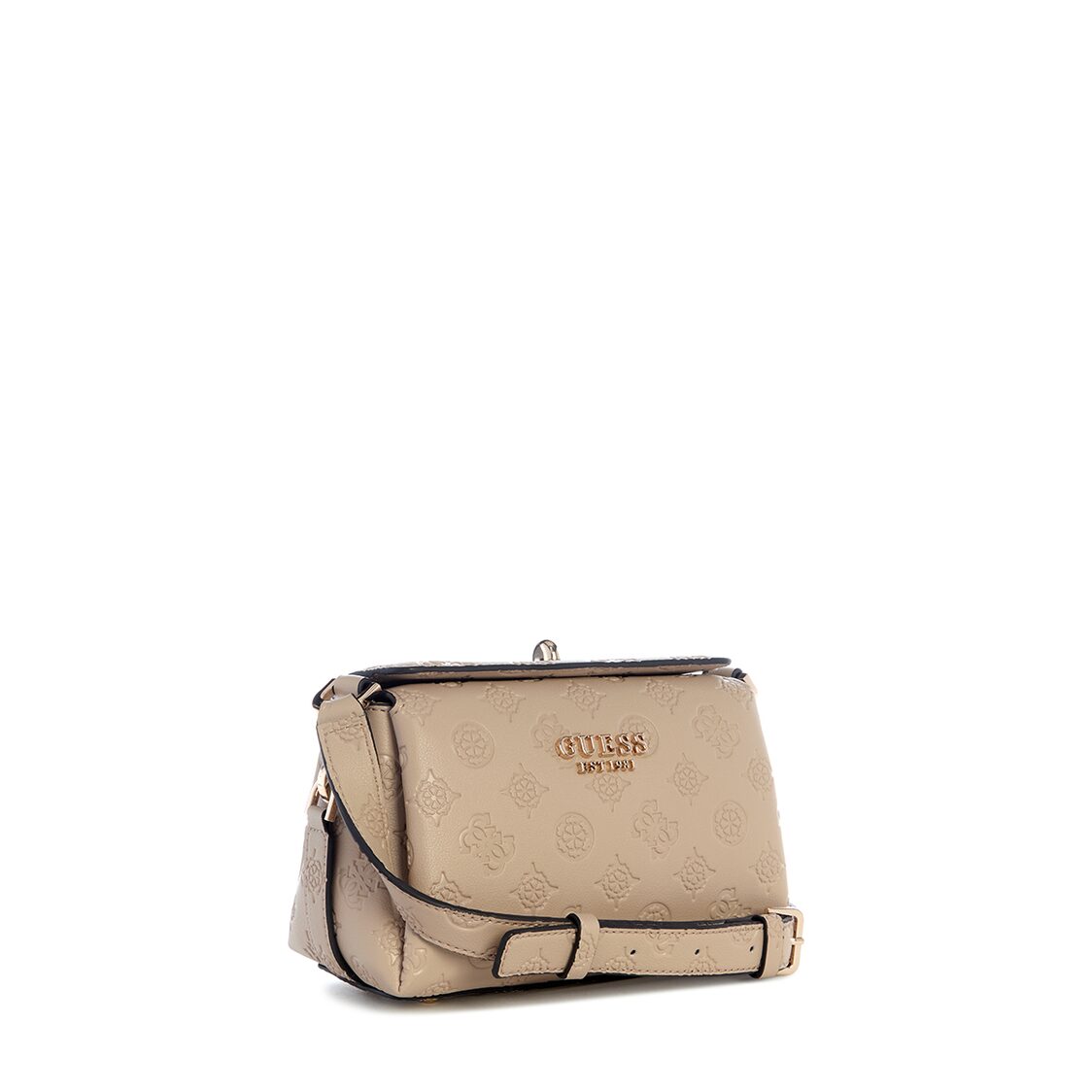 Guess Phoebe Mini Crossbody Bag - Simply Taupe Logo