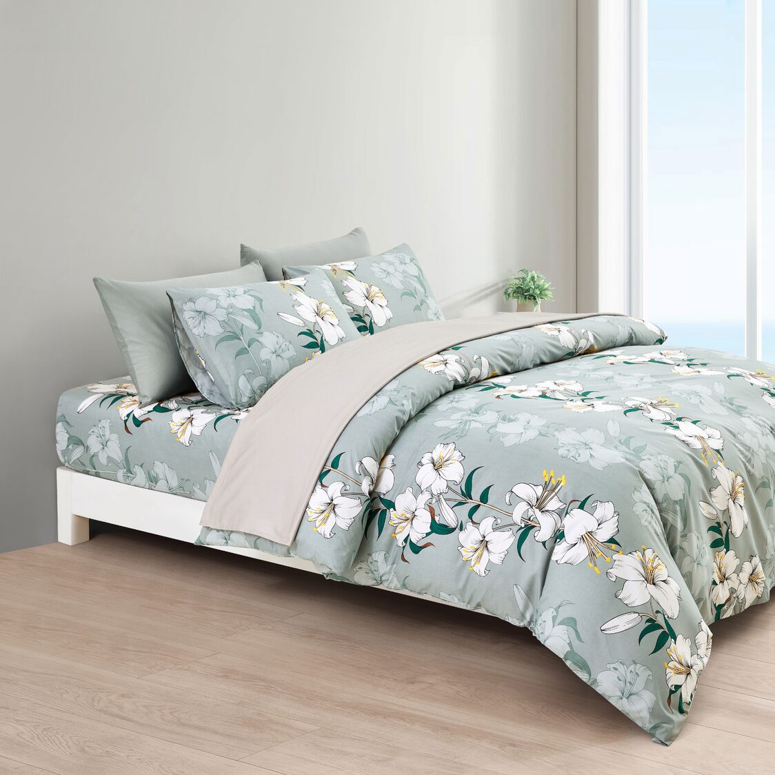 Ekohome Domus Printed 940 Fitted Sheet - Metro Singapore Departmental Store - Celebrating 69 Years in SG