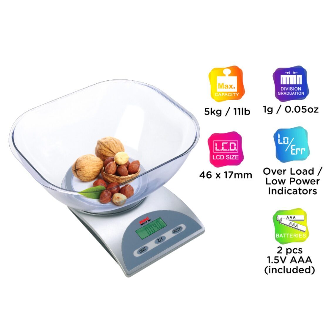 Endo High Precision Digital Kitchen Scale (E - DKS3250) - Metro Singapore Departmental Store - Celebrating 69 Years in SG
