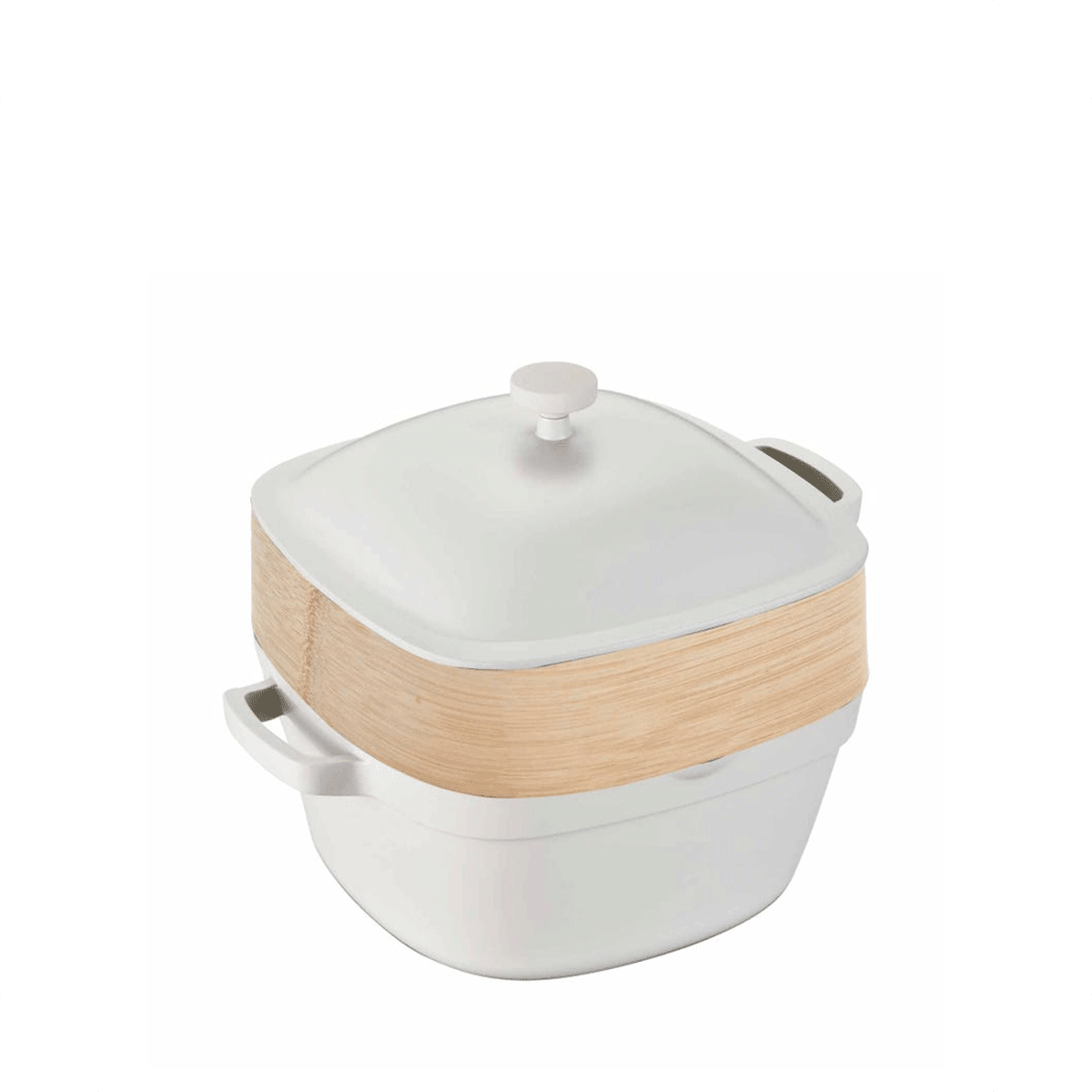 Endo Scube 24cm I.h. Stock Pot + Steamer - Induction Friendly - Metro Singapore Departmental Store - Celebrating 69 Years in SG
