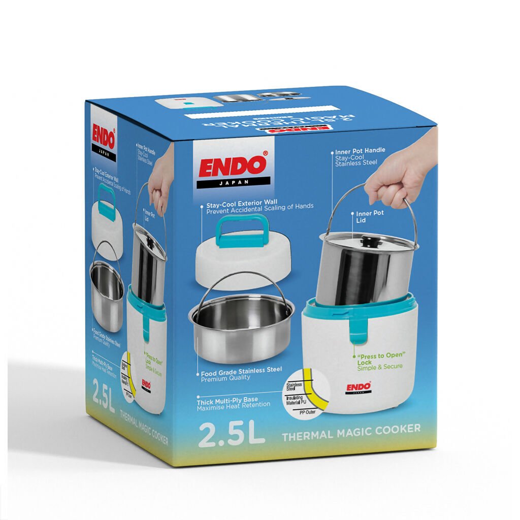 Endo Thermal Magic Cooker - 2.5L (E - TMC2.5 - N) - Metro Singapore Departmental Store - Celebrating 69 Years in SG