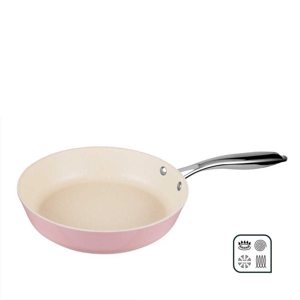 Endo Wagashi 24cm I.H. Frypan - Pink (E - WGS - 24FP - PINK) - Metro Singapore Departmental Store - Celebrating 69 Years in SG