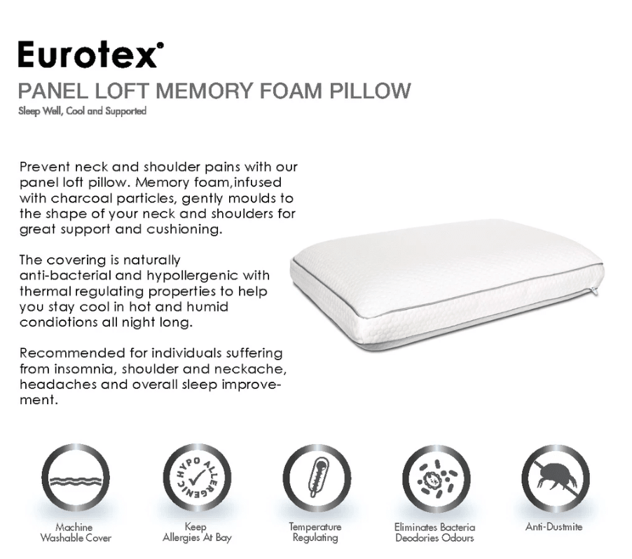 Eurotex Panel Loft Pillow - Metro Singapore Departmental Store - Celebrating 69 Years in SG