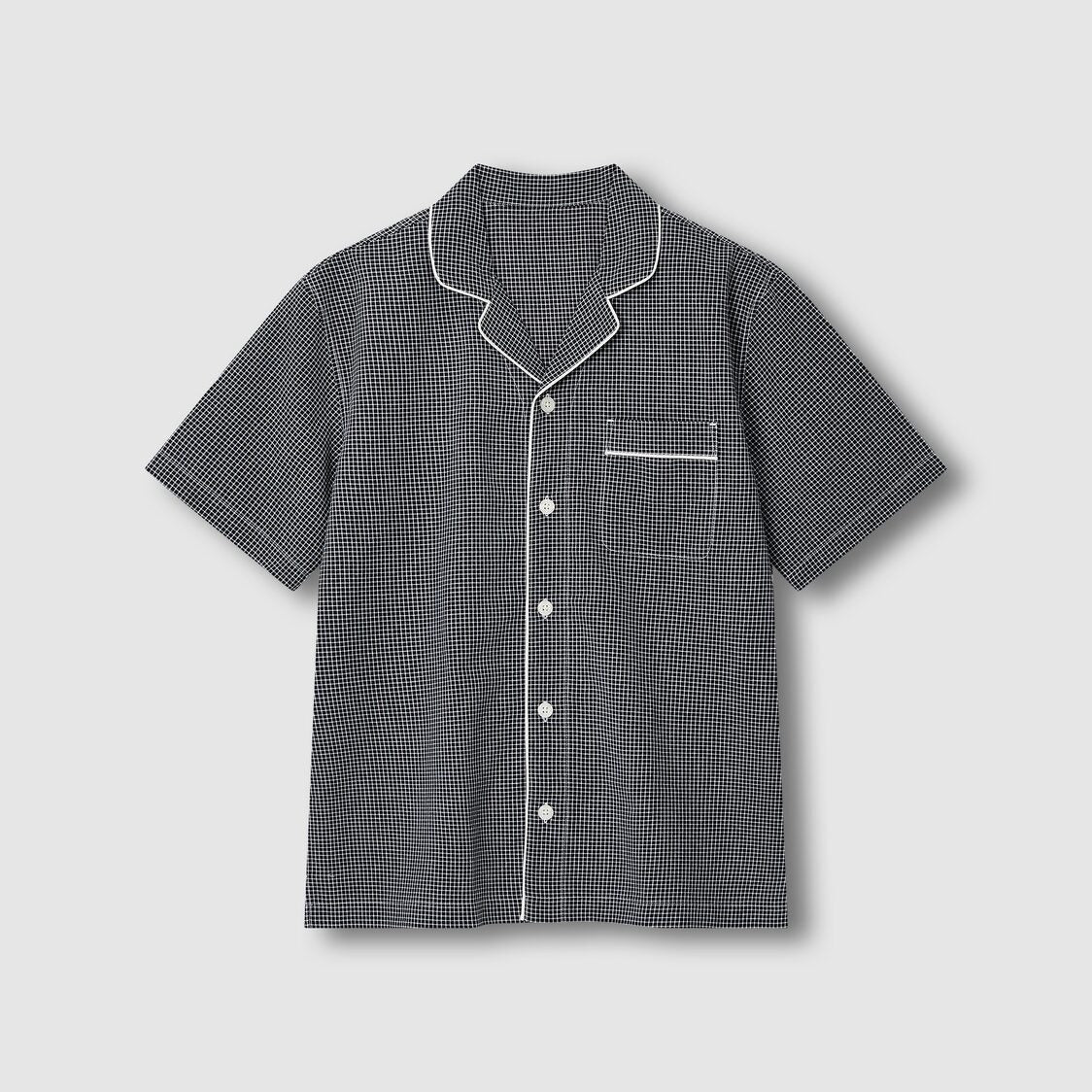 Jaju Men Cotton Check Pajama Set Zet Black