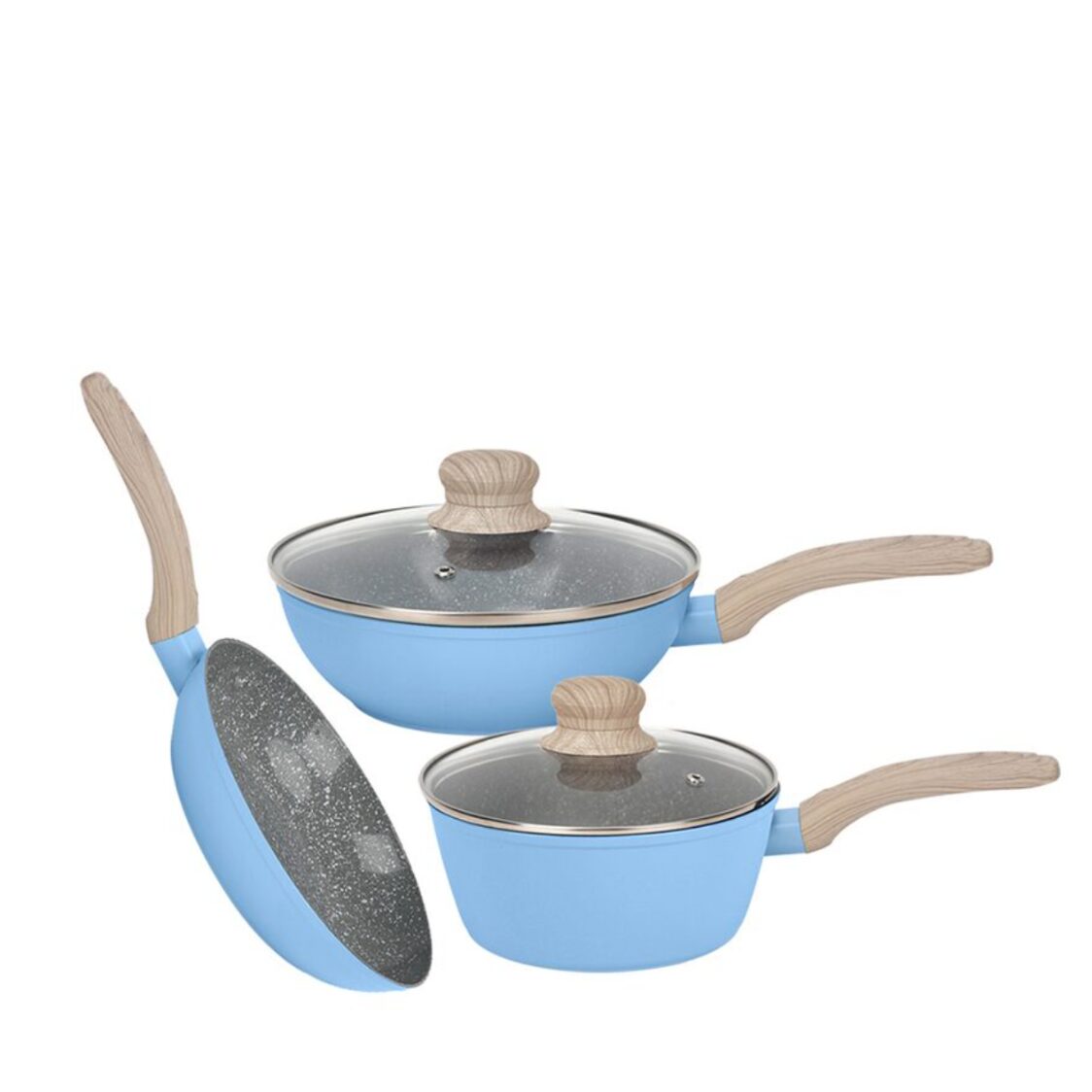 La Gourmet Shogun Okinawa Mini Ceramic Cooking Set (Non-Induction) - Blue LGSNMI417886