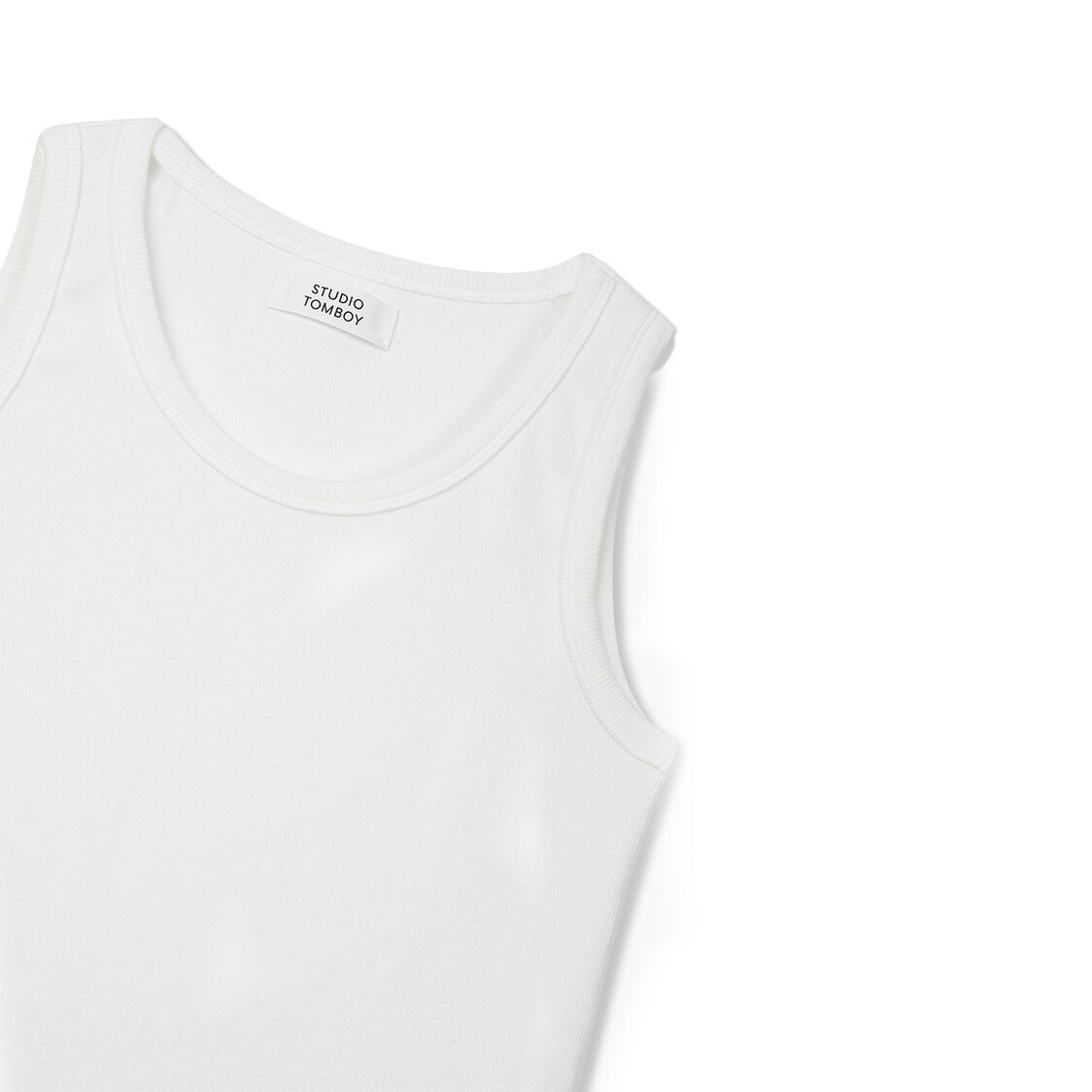 Studio Tomboy U-Neck Logo Embroidery Sleeveless
