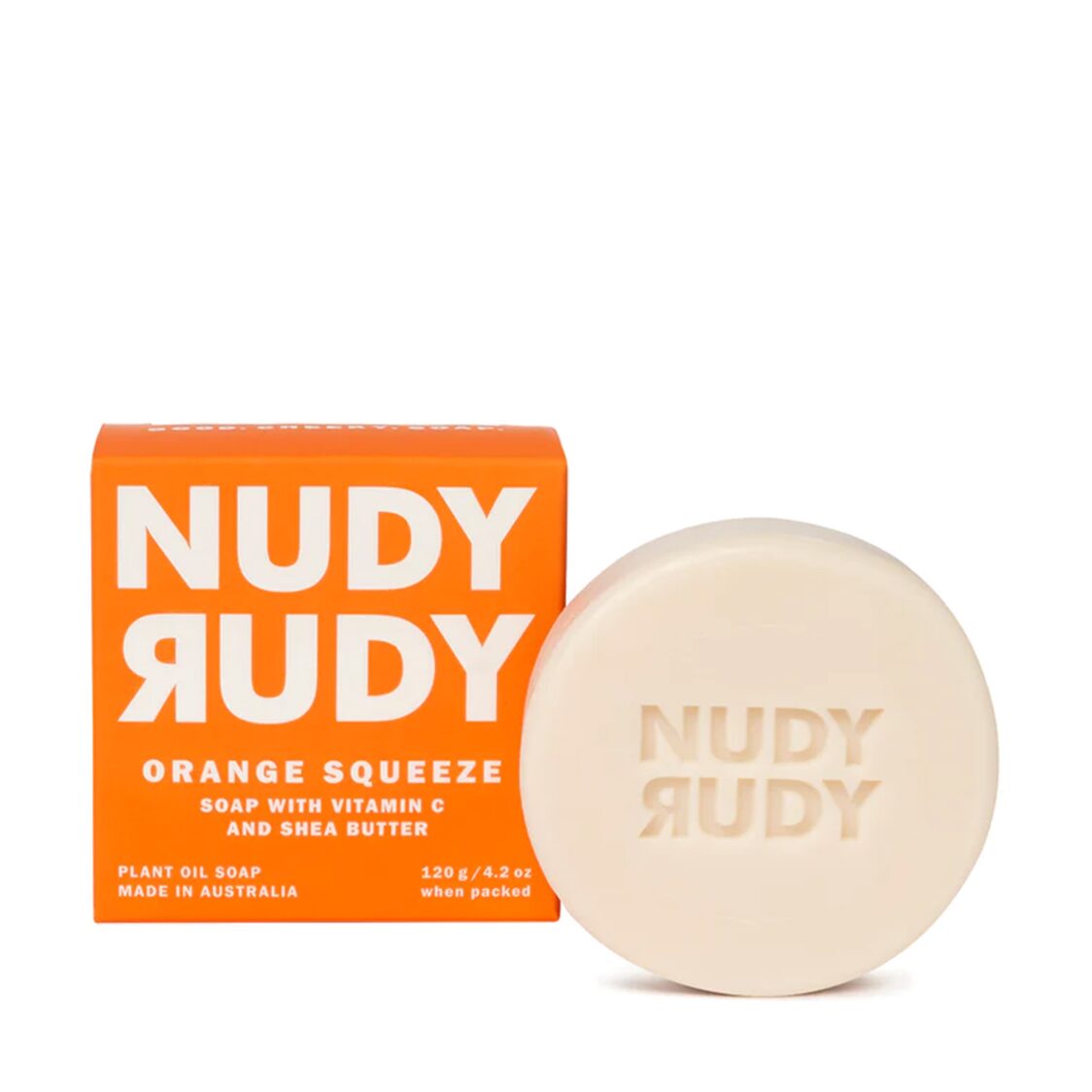 Nudy Rudy Orange Squeeze Soap Bar 150g