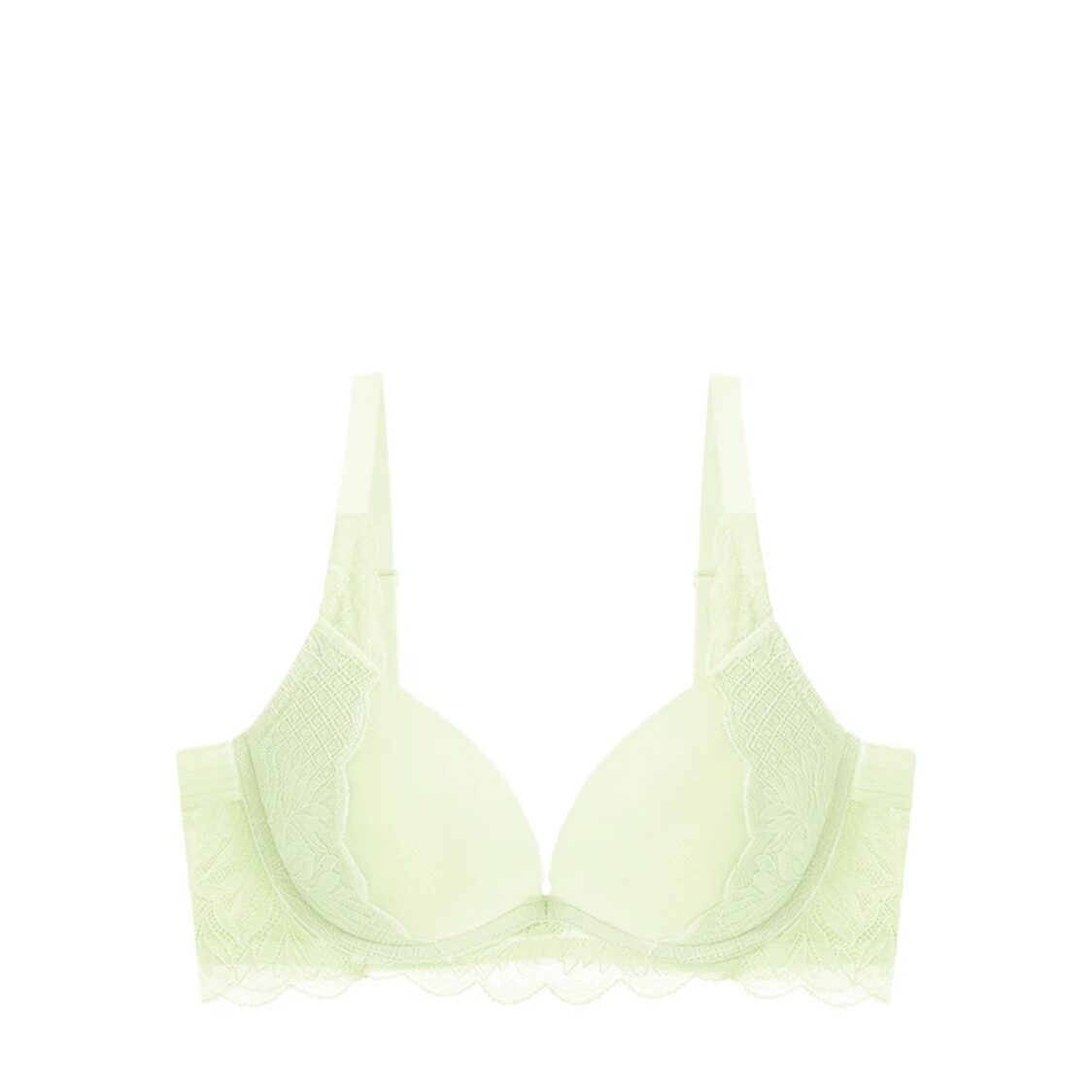 Triumph Tri-Air Lite Wired Push Up Deep V Bra Tender Green