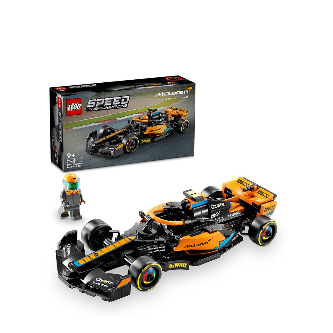 Lego Speed Champions 2023 McLaren Formula 1 Race Car 76919