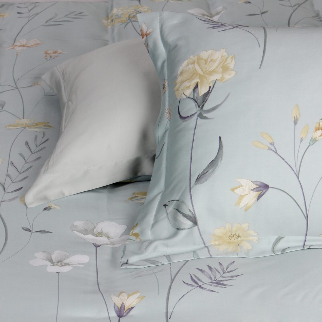 Eurotex Celestine made from 100% TENCEL™ fibers, Fitted Sheet / Bed Set-Ember