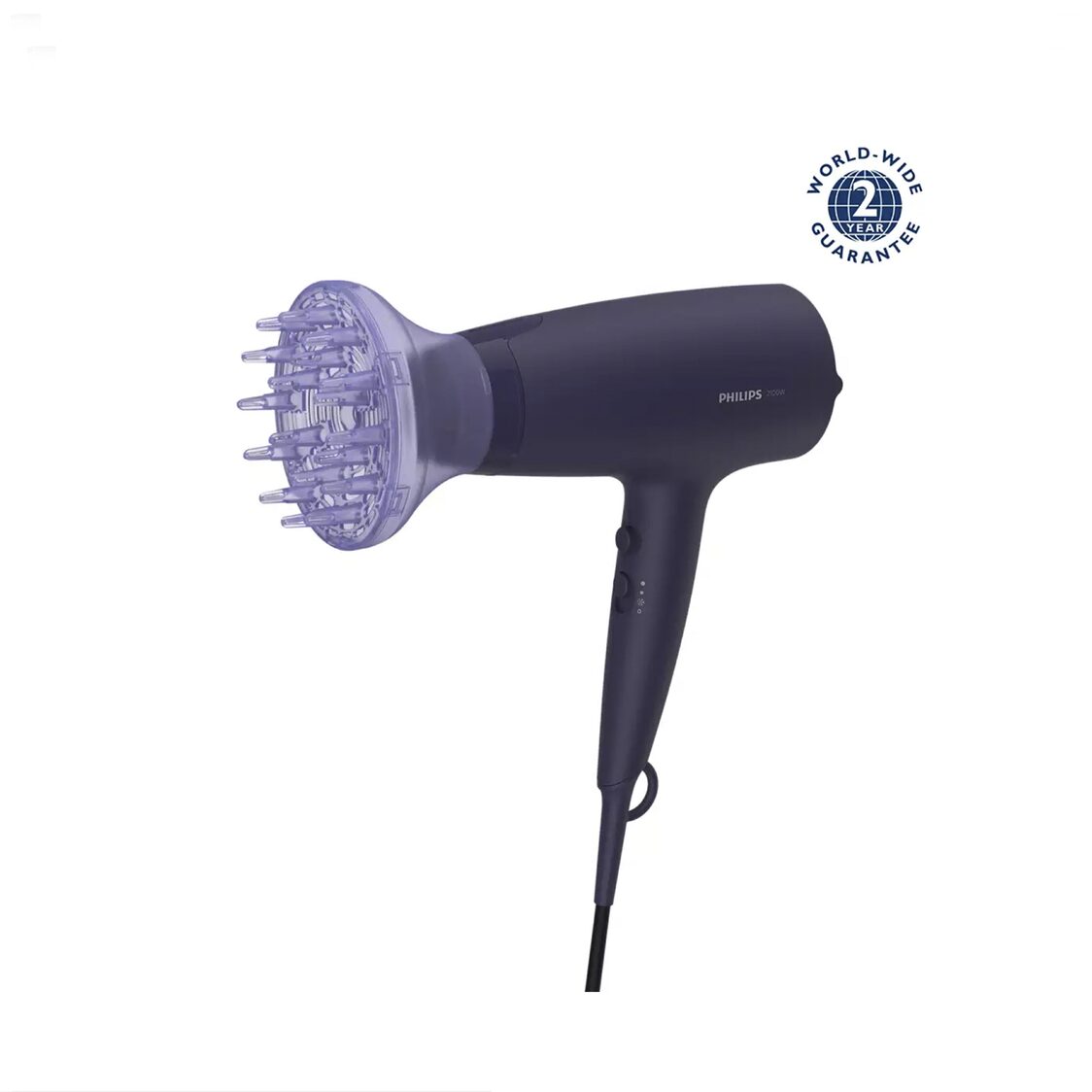 Philips 3000 Series ThermoProtect Hair Dryer with Ionic Care & Diffuser 2100W (BHD360/23)