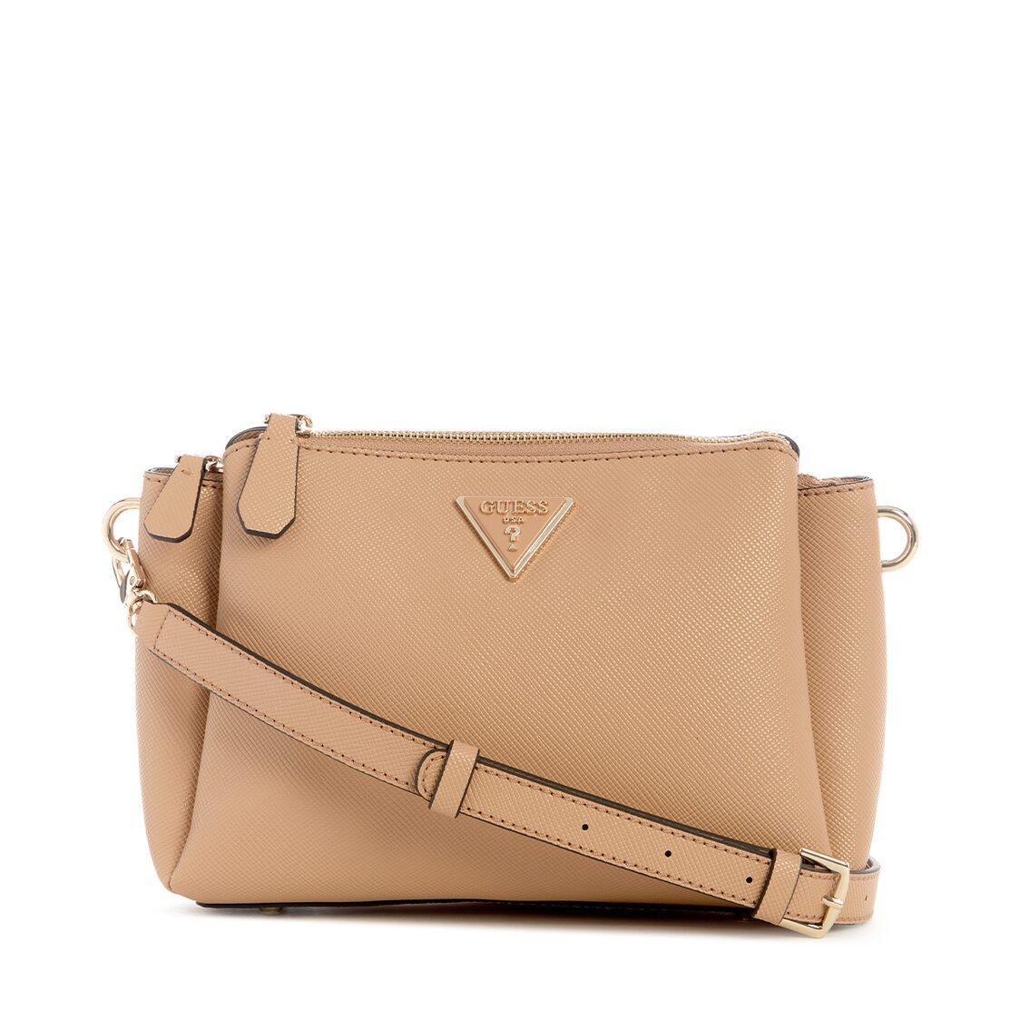 Guess Noelle Tri Comp Crossbody,Beige