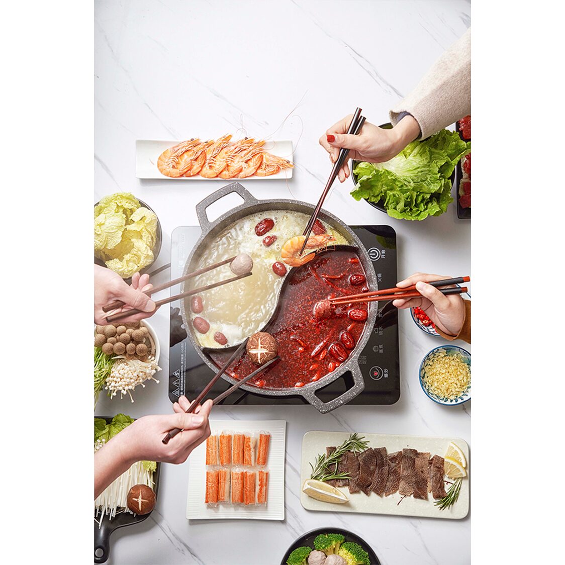 ASD Die Cast IH "Yuan-Yang" Steamboat 30cm (HP30SB)