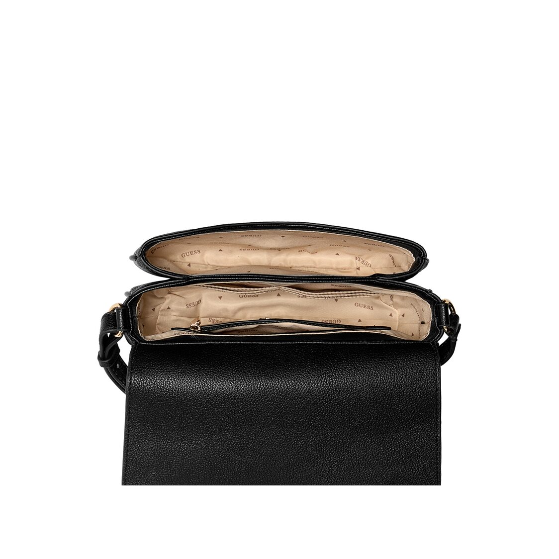 CALEBRA CONVERTIBLE CROSSBODY FLAP,BLACK