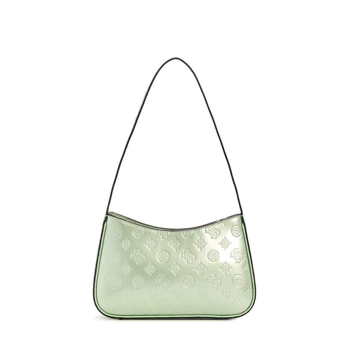 Guess Arnela Top Zip Shoulder Bag, Celadon Logo