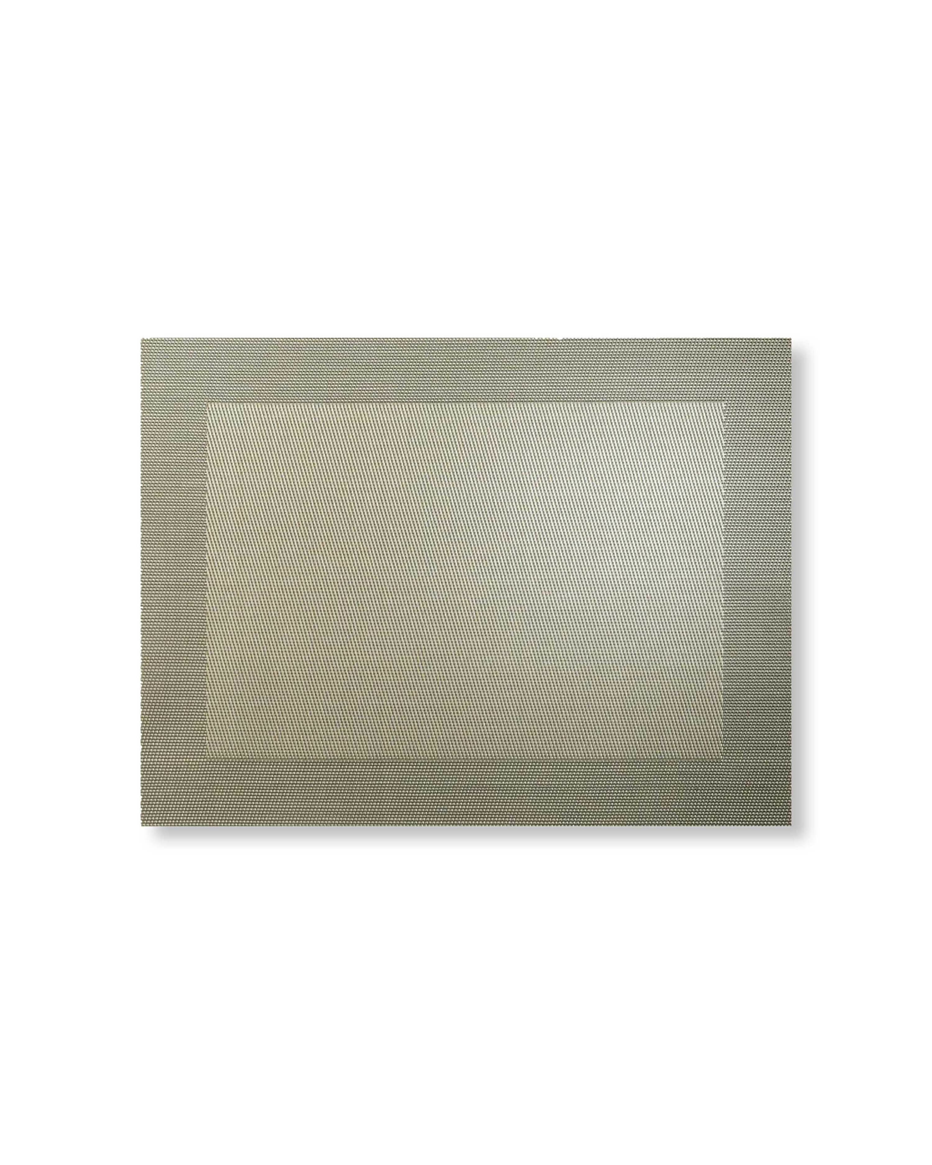 Rapee Border Woven Texilene Placemat – Tone on Tone Border Design – 35 x 47 cm – Gold