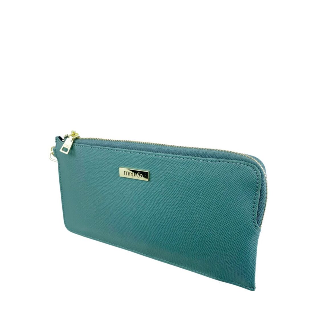 Mel&Co Saffiano Leatherette Slim Wristlet Pouch