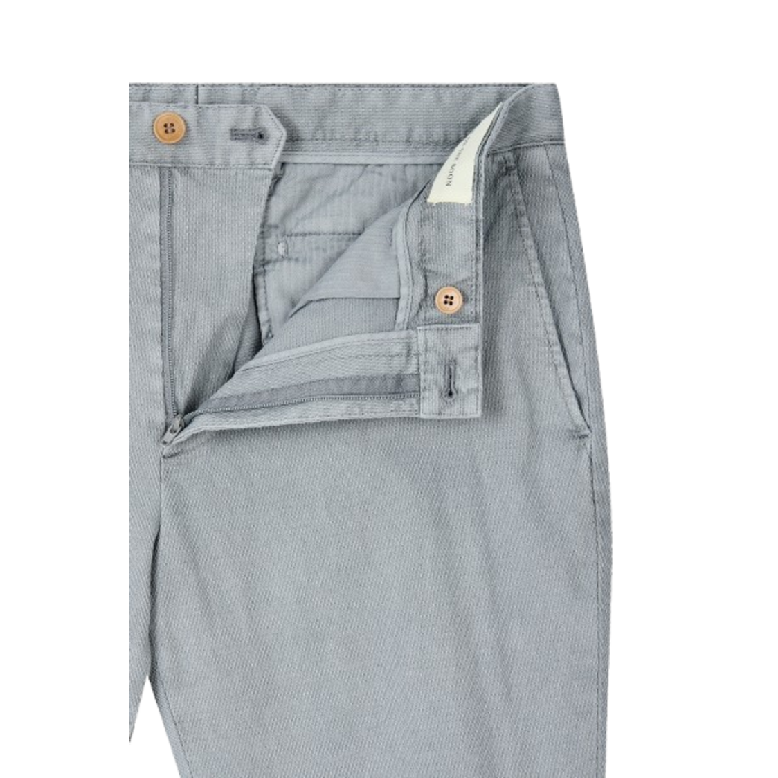 Man On The Boon Texture Tapered Pants Grey