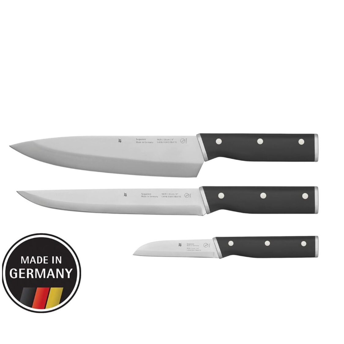 WMF Sequence Knife 3-pc Set (18-9635-9992)