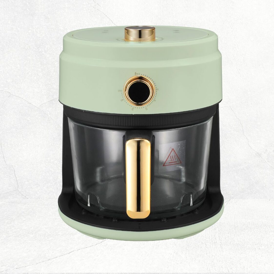 La Gourmet 4L Glass Air Fryer - Green (LGELAF412843) + Free Shogun Cleaver 7Inch (Worth $69.90)