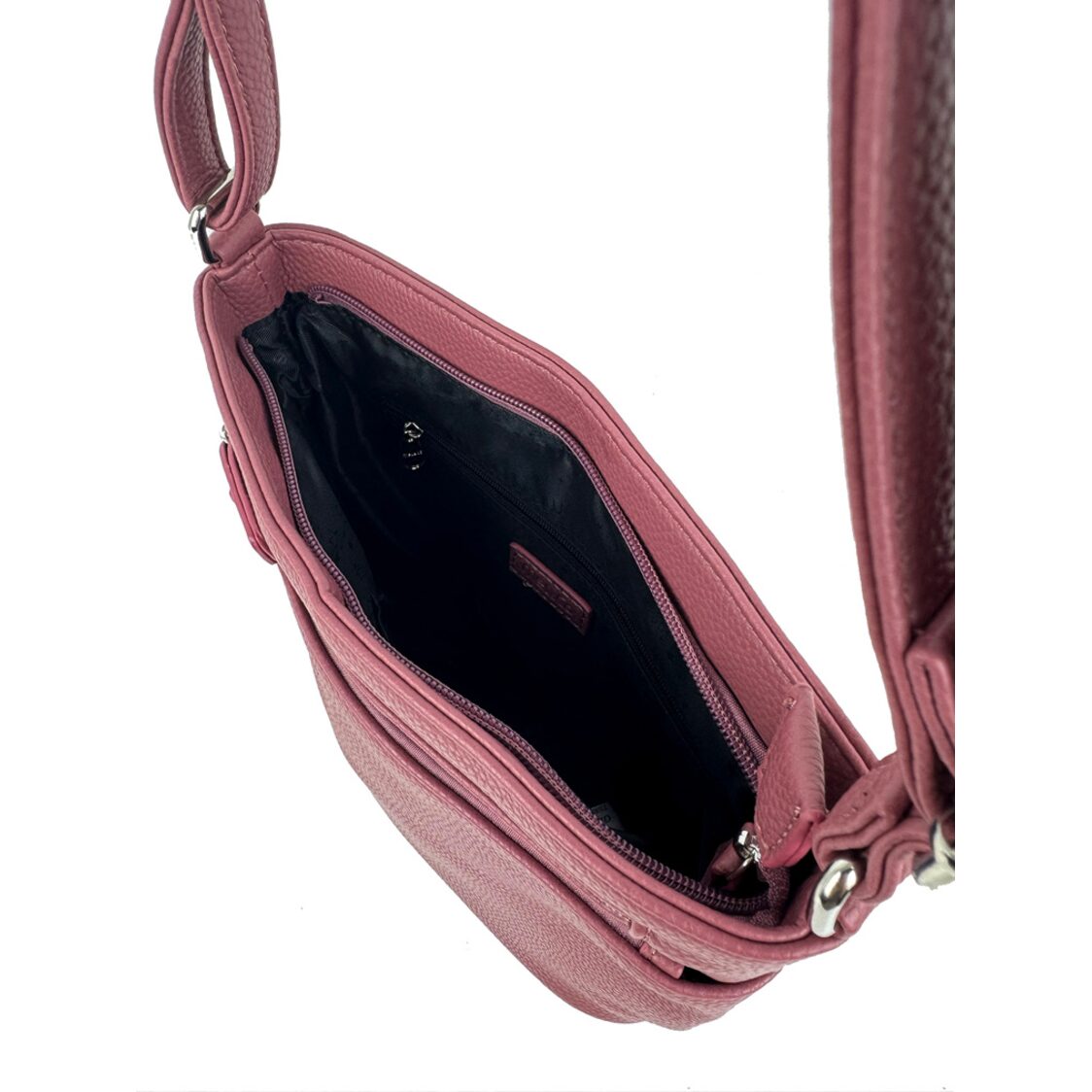 Mel&Co Lychee Embossed Multiple Pockets Sling Bag