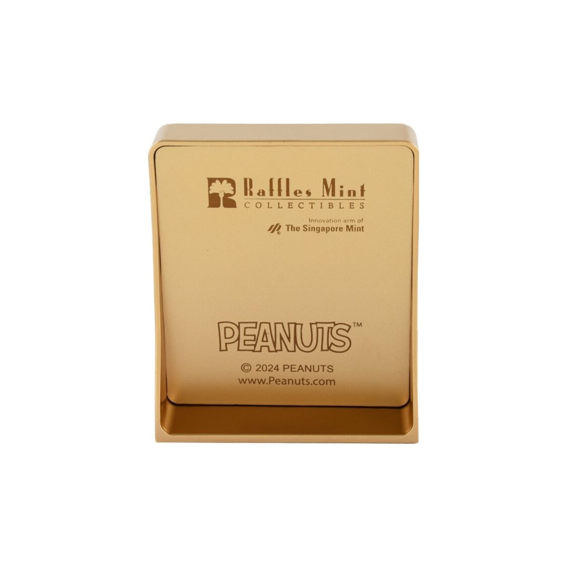 The Singapore Mint Peanuts Snoopy Love Is A Best Friend 24K Gold Foil in Frame