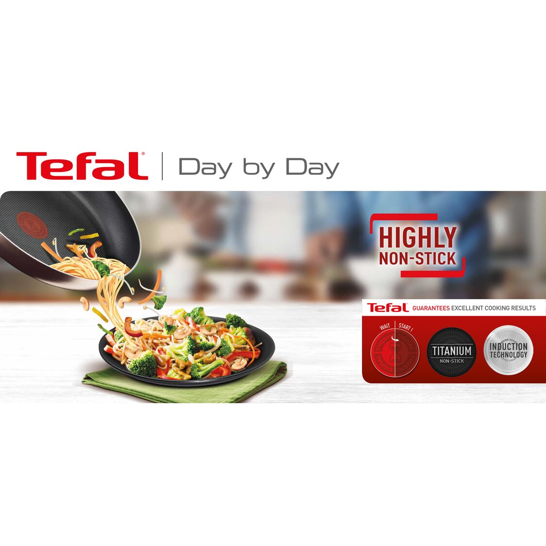 Tefal Day by Day Induction 8-PCS Cookware Set (G143S8)