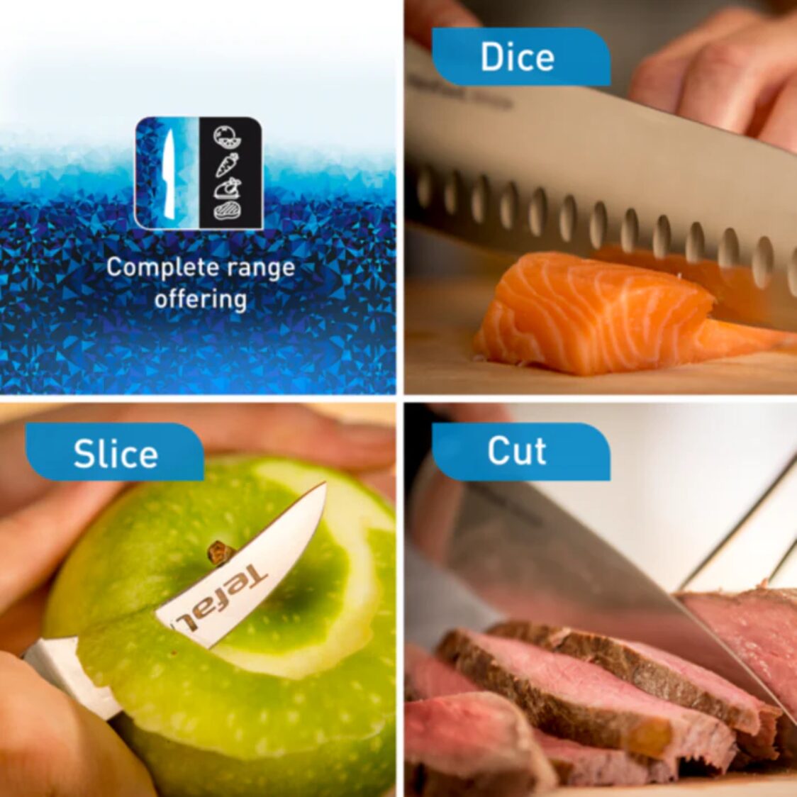 Tefal Ice Force 2-PC Knife Set (K232S2)