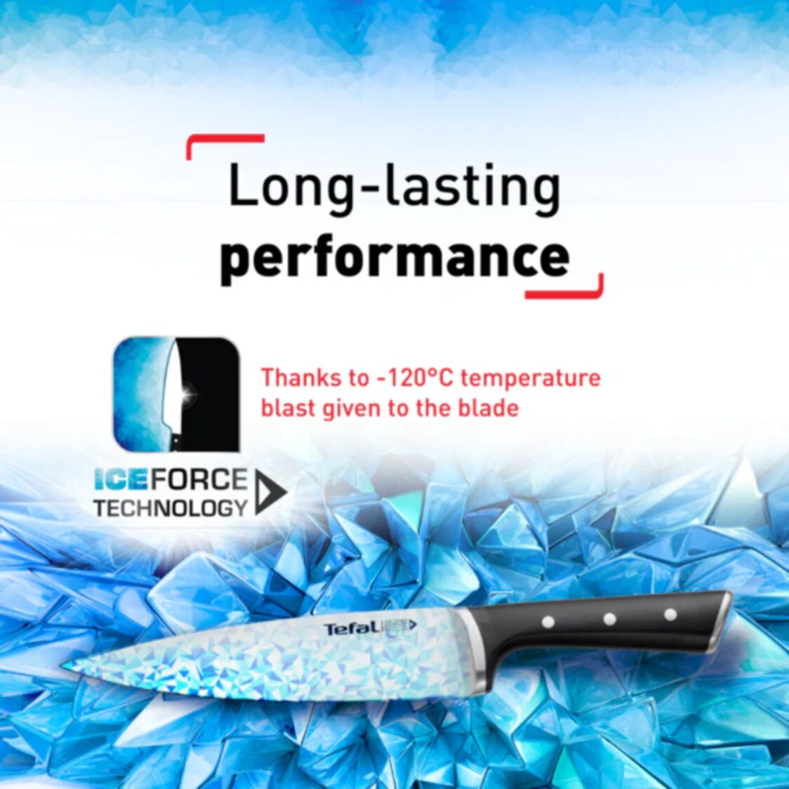 Tefal Ice Force 2-PC Knife Set (K232S2)
