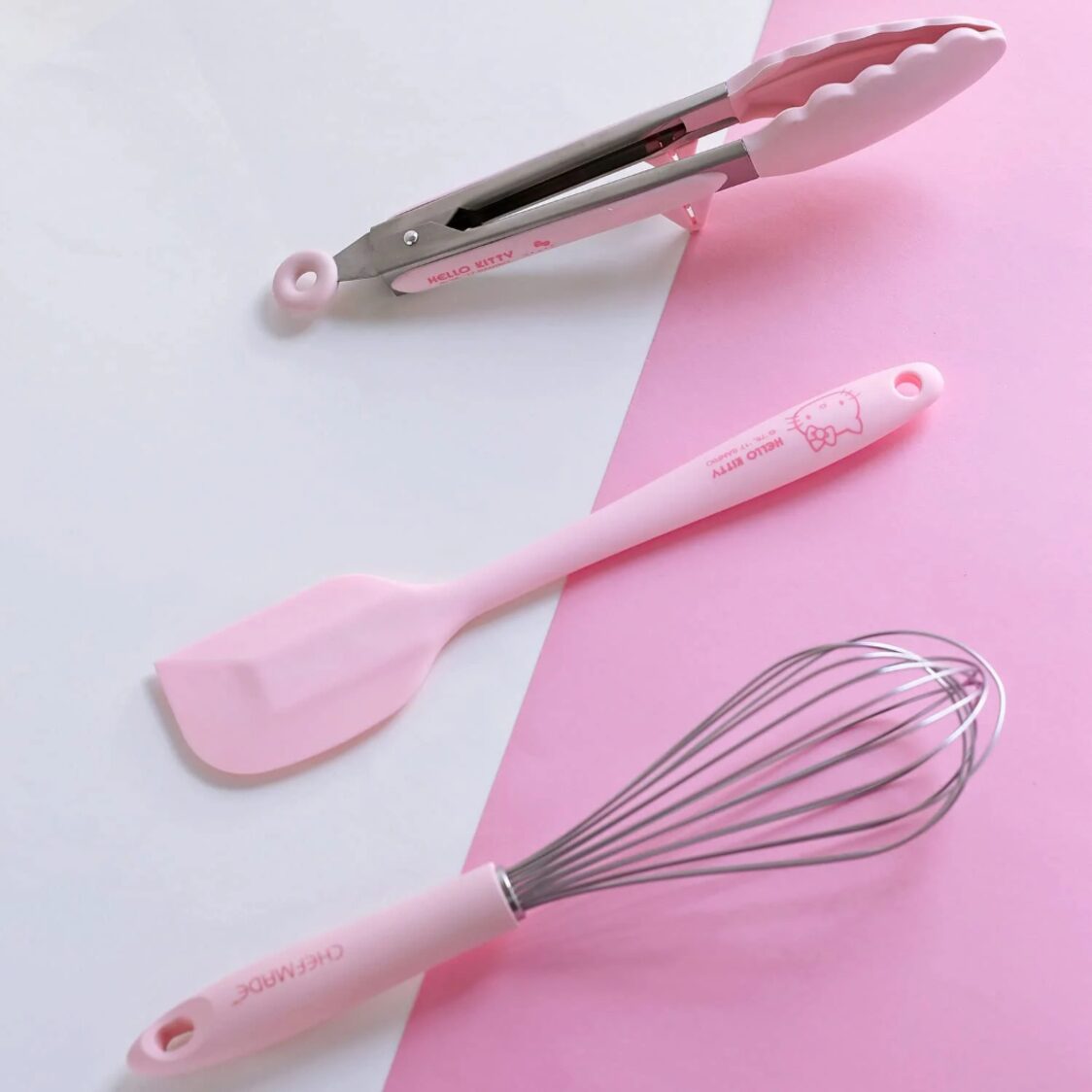 Chefmade Stainless Steel Whisk With Silicone Handle L29.5cm Pink Hello Kitty (1898cm-KT7007)