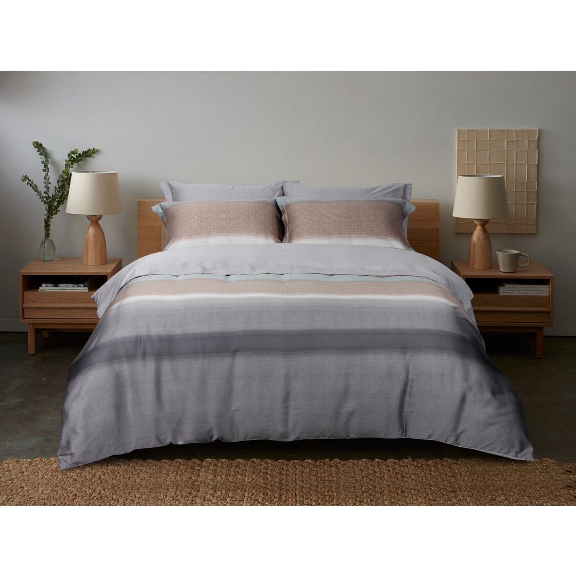 Eurotex Celestine made from 100% TENCEL™ fibers,  Fitted Sheet Set / Bed Set (Norway)