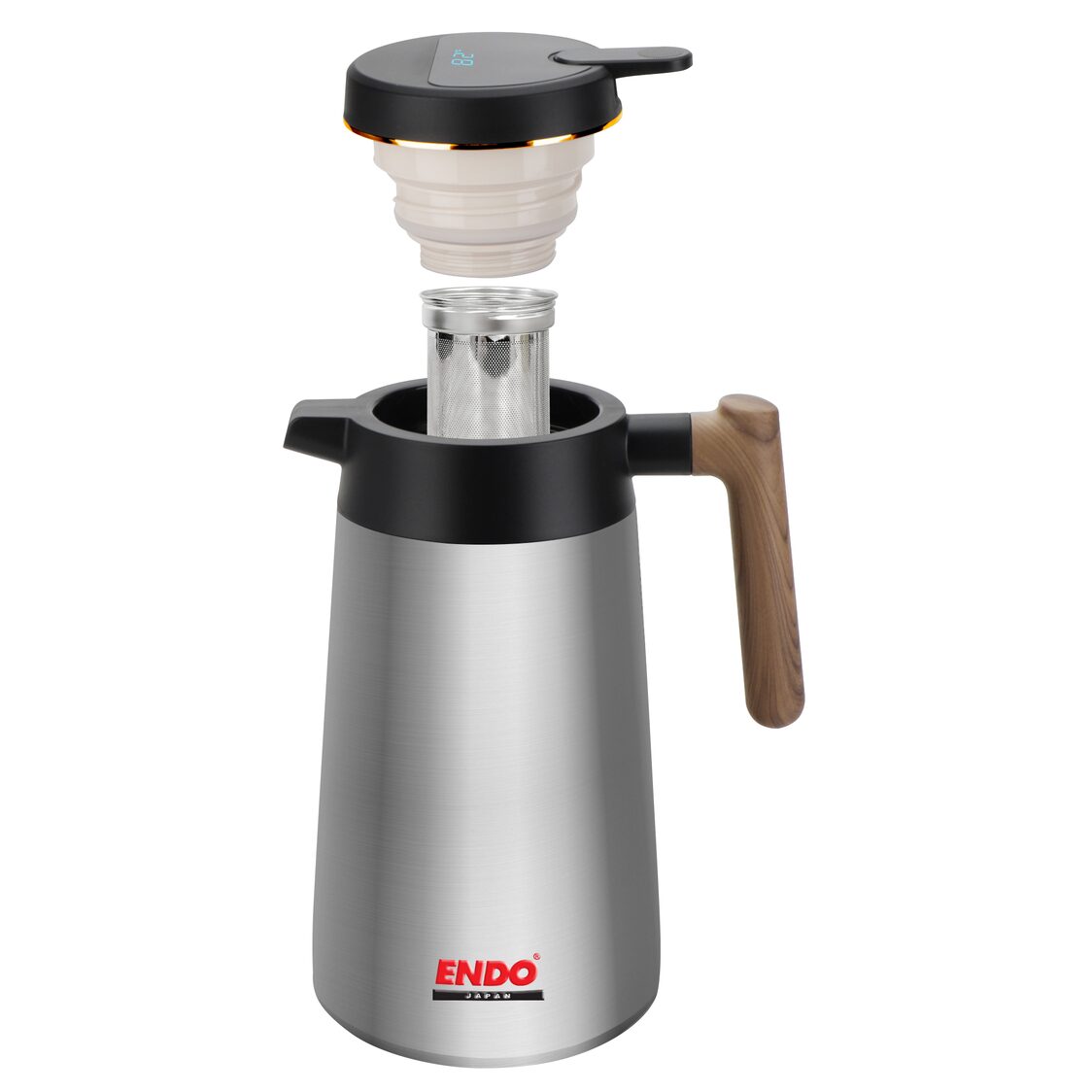 Endo 1.7L Double S/Steel Handy Jug With Temp Reading (CX-2021)