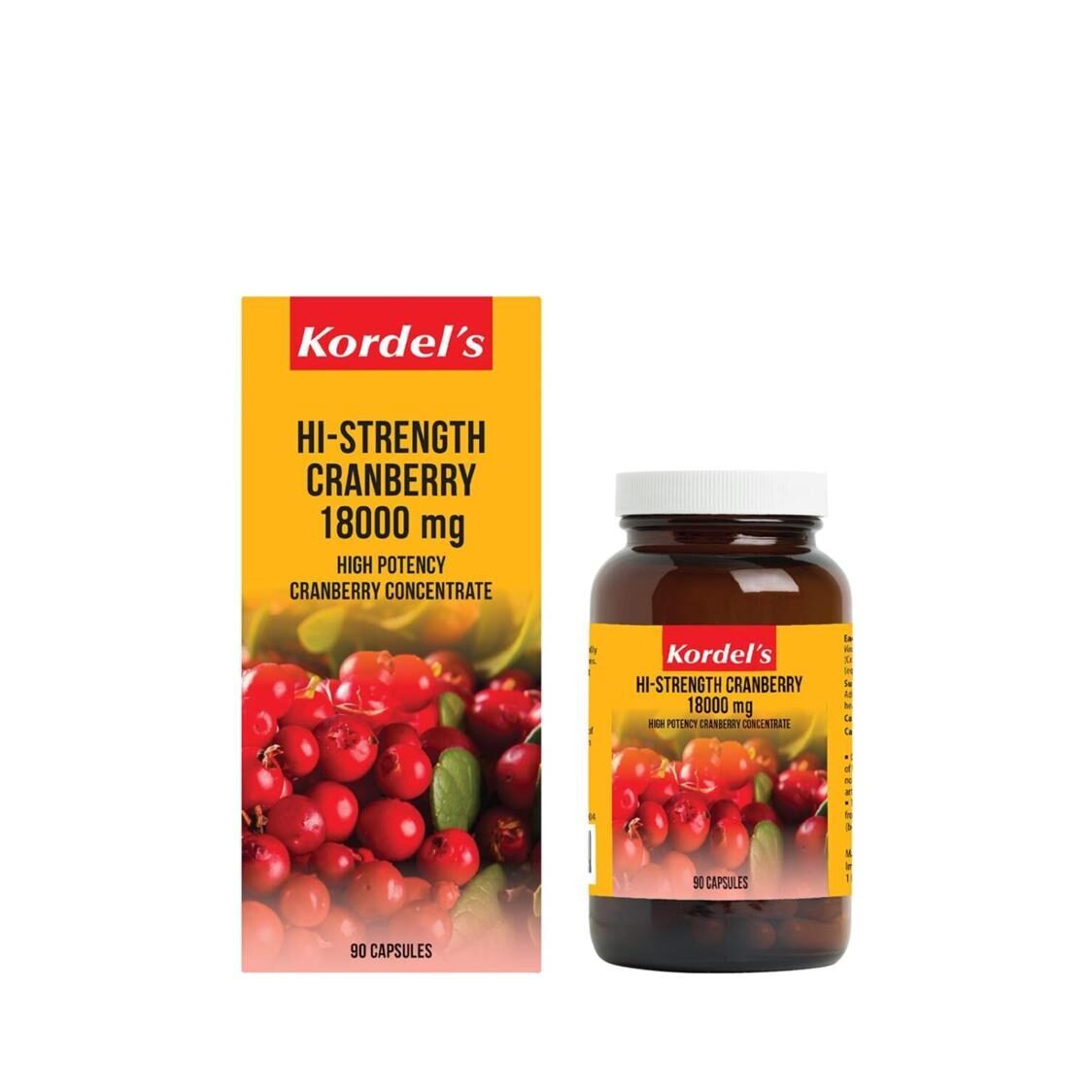 Kordel's Hi-Strength Cranberry 18000mg 90's
