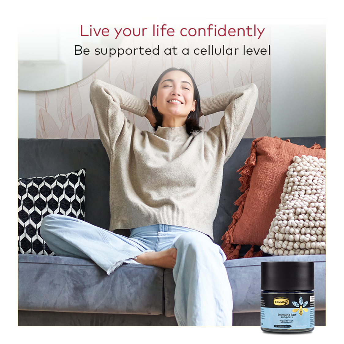 Comvita Propolis PFL15 Regular Strength Veg Capsules