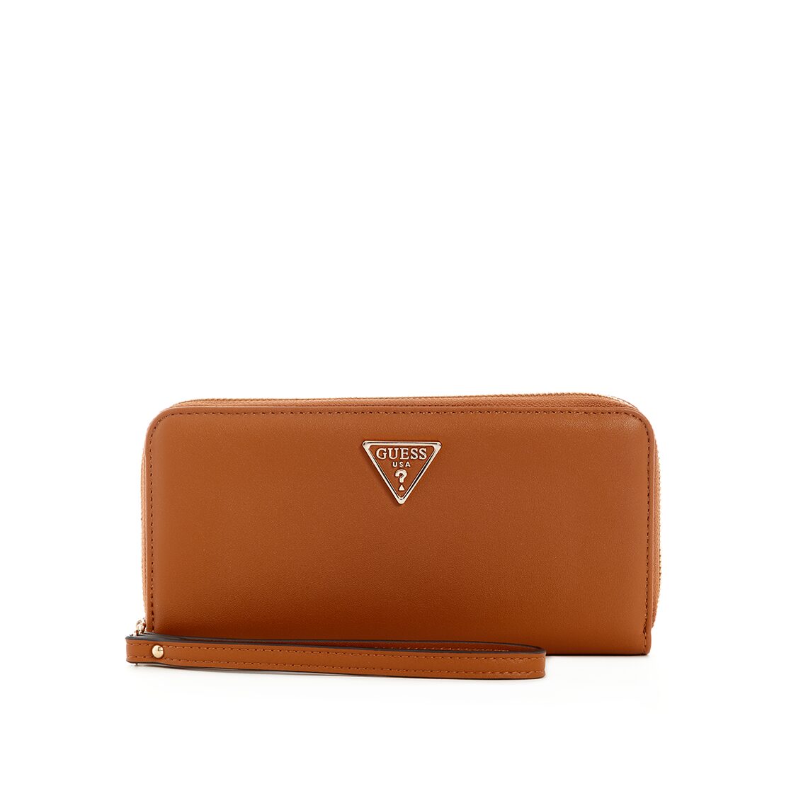 TALENT SLG LARGE ZIP AROUND,CARAMEL