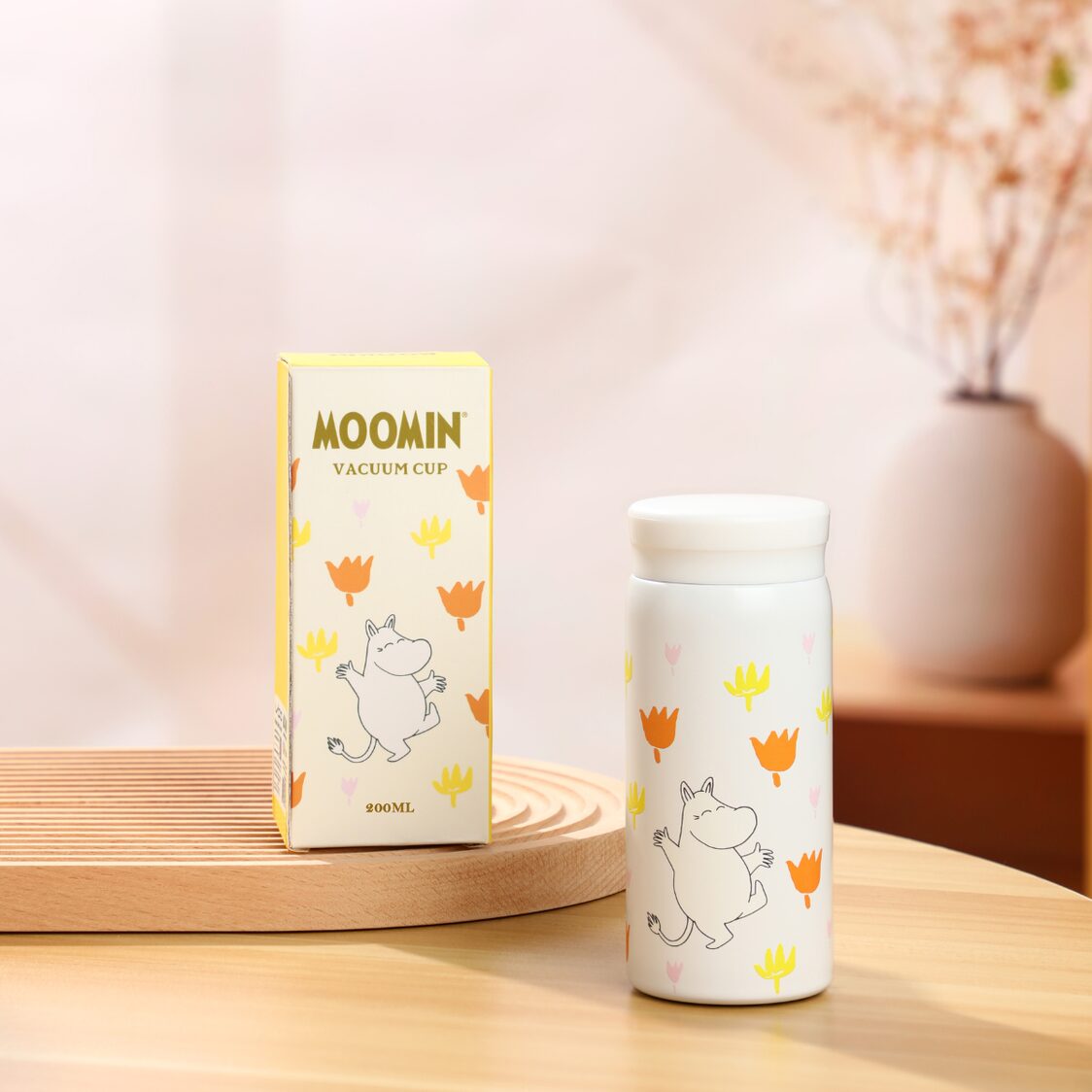 VIPO X Moomin Vacuum Cup 200ml - Flower MM37416