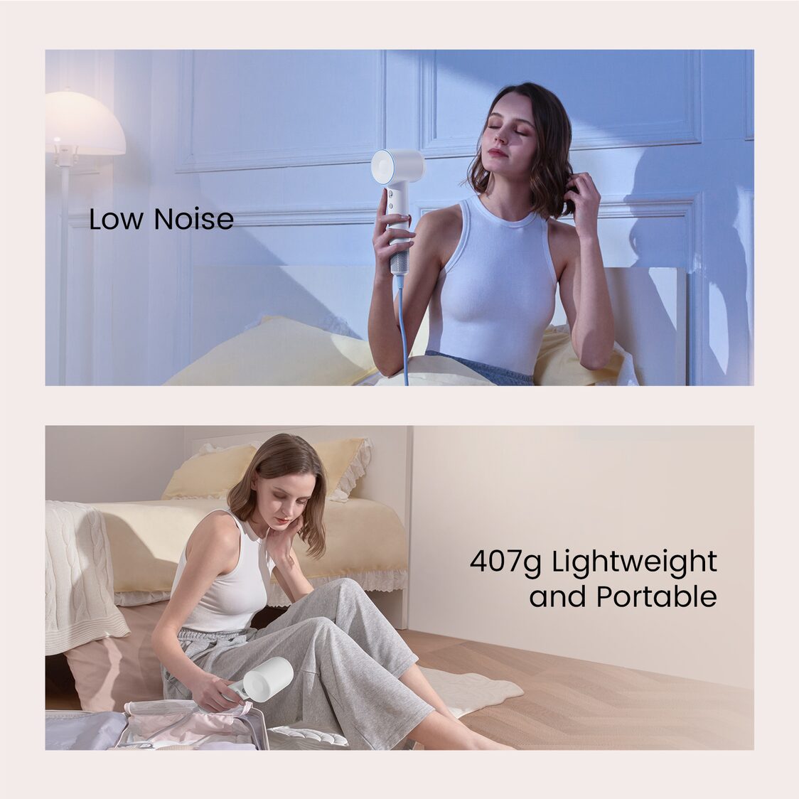 Laifen SE High-speed Hair Dryer Negative Ionic Fast Drying Low Noise Thermo-Control Long Lasting - Blue