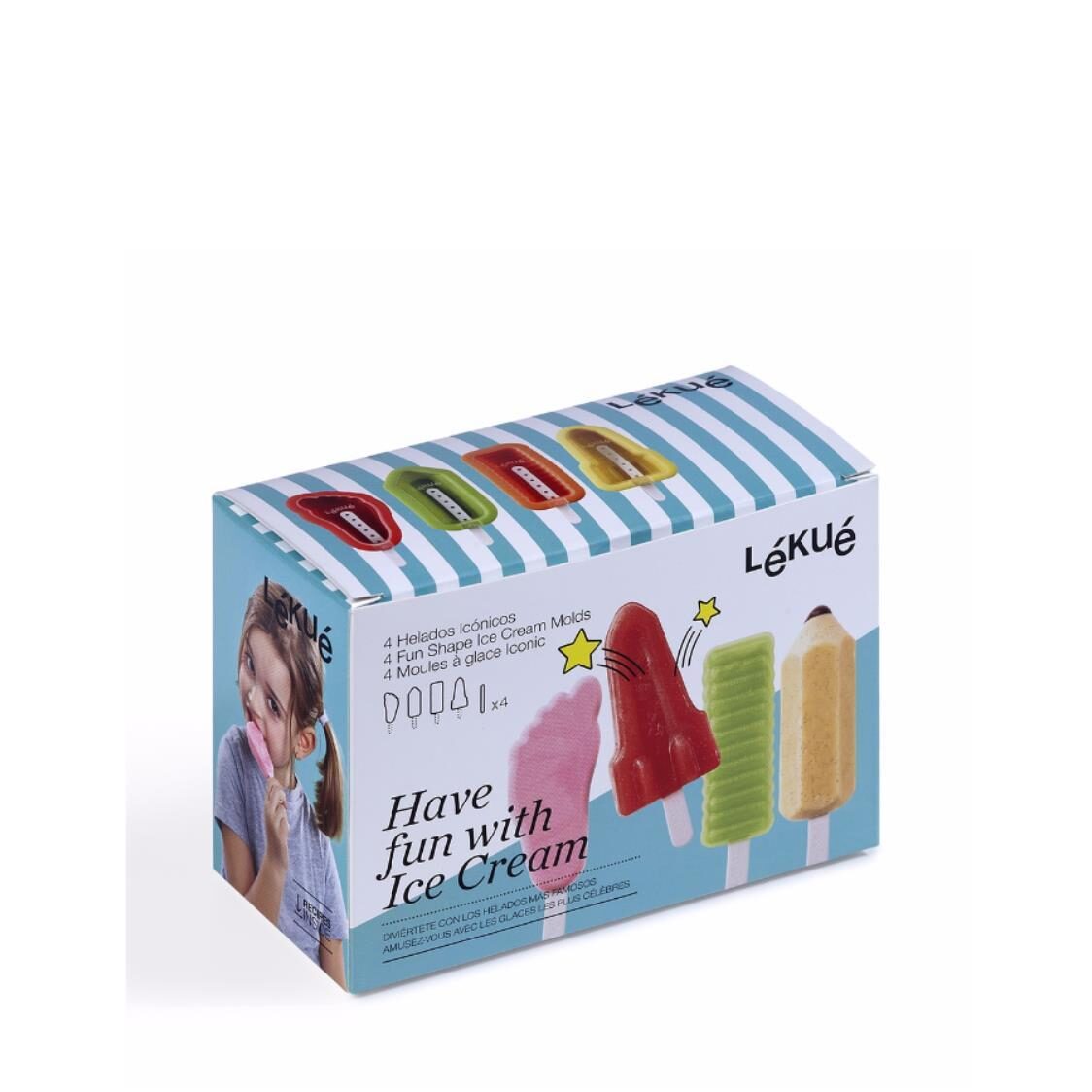 Lekue Ice Cream Mould Iconic Shape 4P D-LK-63-0023
