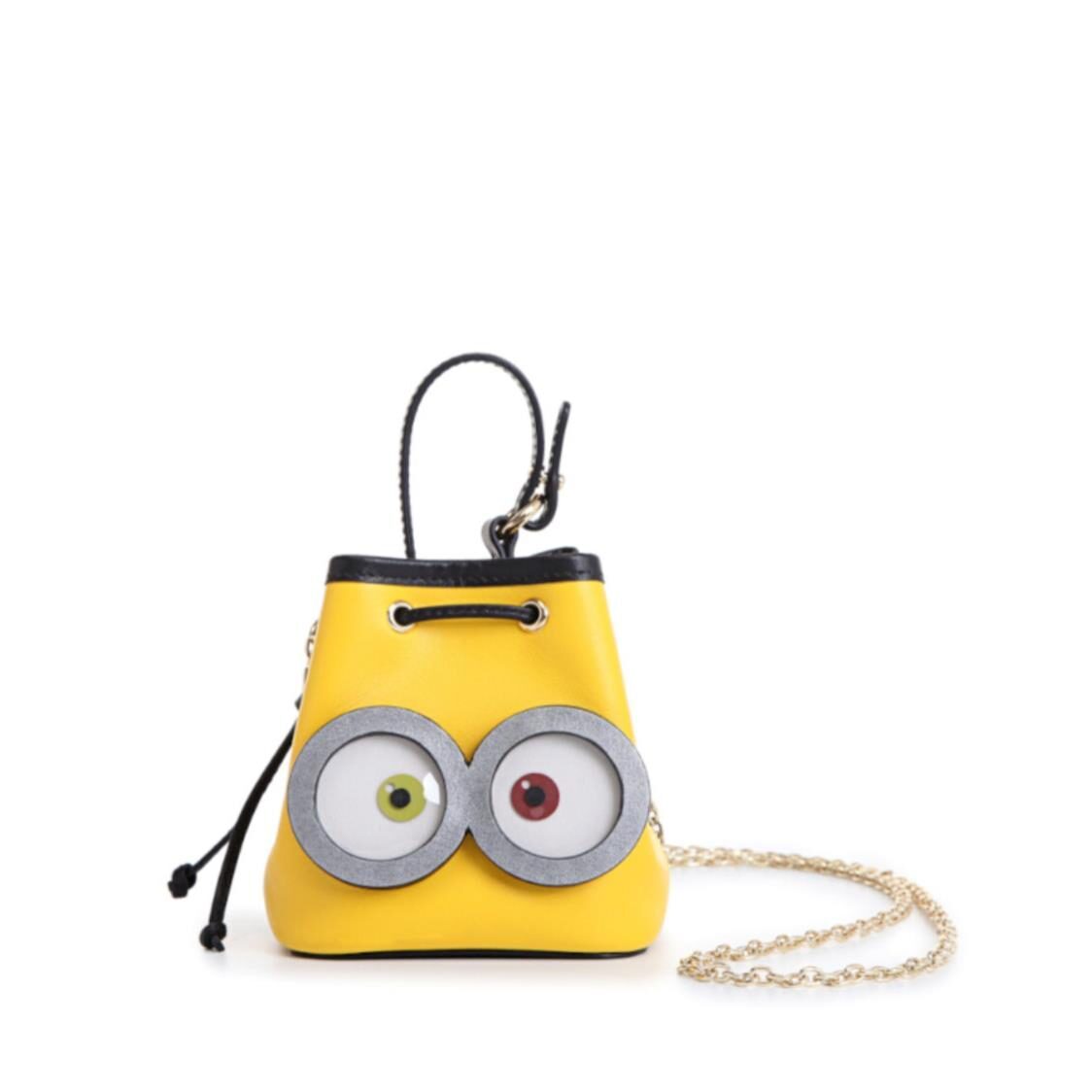 Fion Minions Leather Mini Crossbody & Shoulder Handbag - FCAWAIF004YLWBLEZZ - Metro Singapore Departmental Store - Celebrating 69 Years in SG