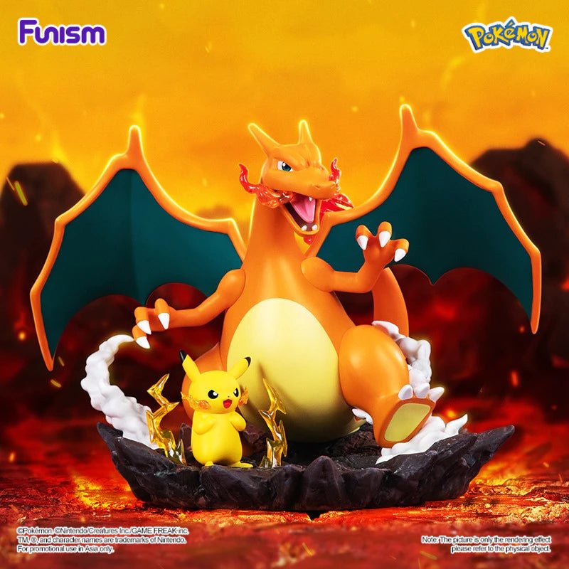 Funism Prime Figure Pikachu and Charizard - Metro Singapore Departmental Store - Celebrating 69 Years in SG
