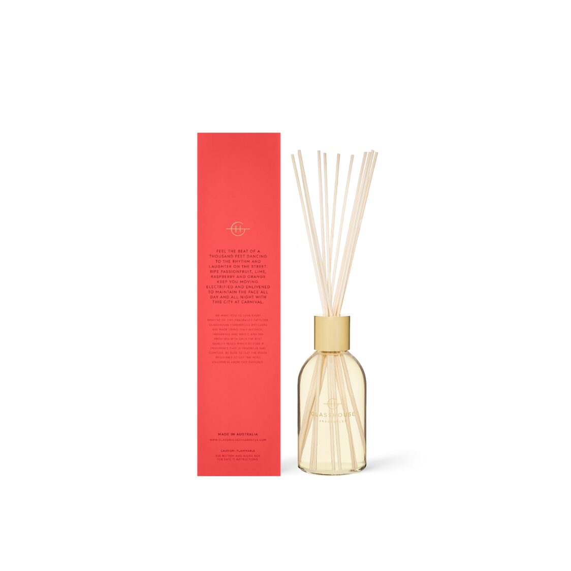 Glasshouse Fragrances Diffuser 250ml - One Night in Rio - Metro Singapore Departmental Store - Celebrating 69 Years in SG