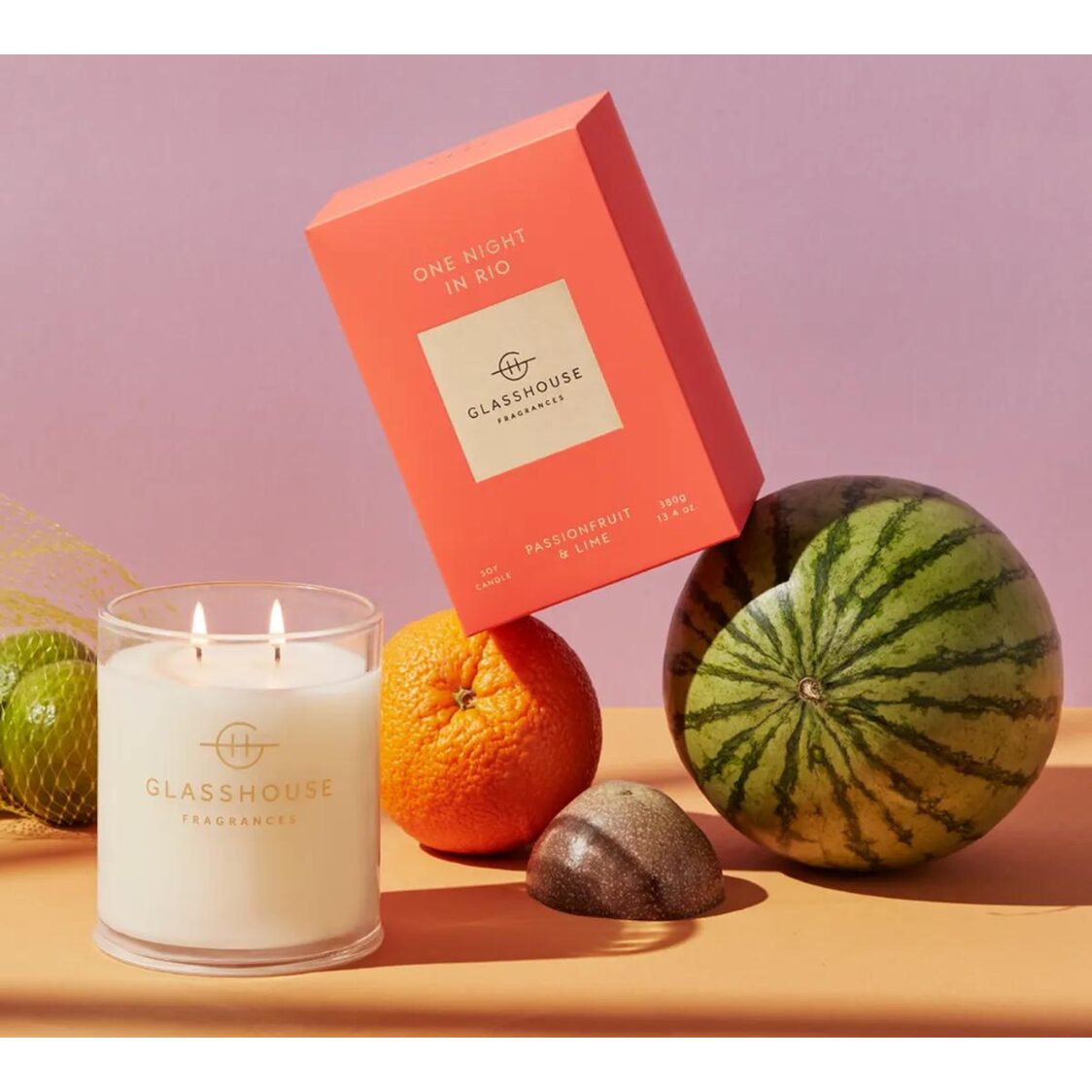 Glasshouse Fragrances Soy Candle 380g - One Night in Rio - Metro Singapore Departmental Store - Celebrating 69 Years in SG