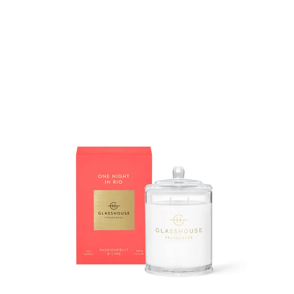 Glasshouse Fragrances Soy Candle 380g - One Night in Rio - Metro Singapore Departmental Store - Celebrating 69 Years in SG