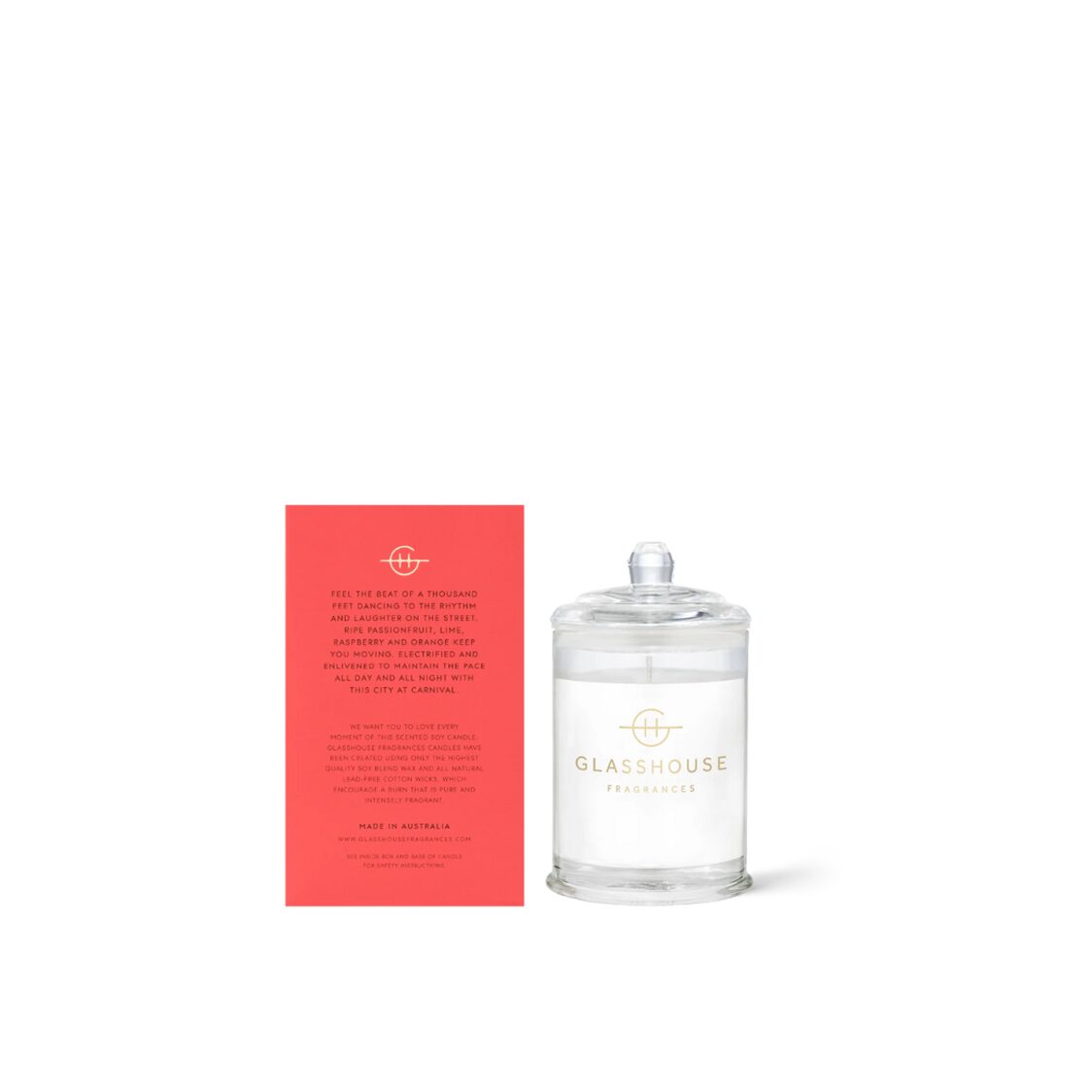 Glasshouse Fragrances Soy Candle 60g - One Night in Rio - Metro Singapore Departmental Store - Celebrating 69 Years in SG