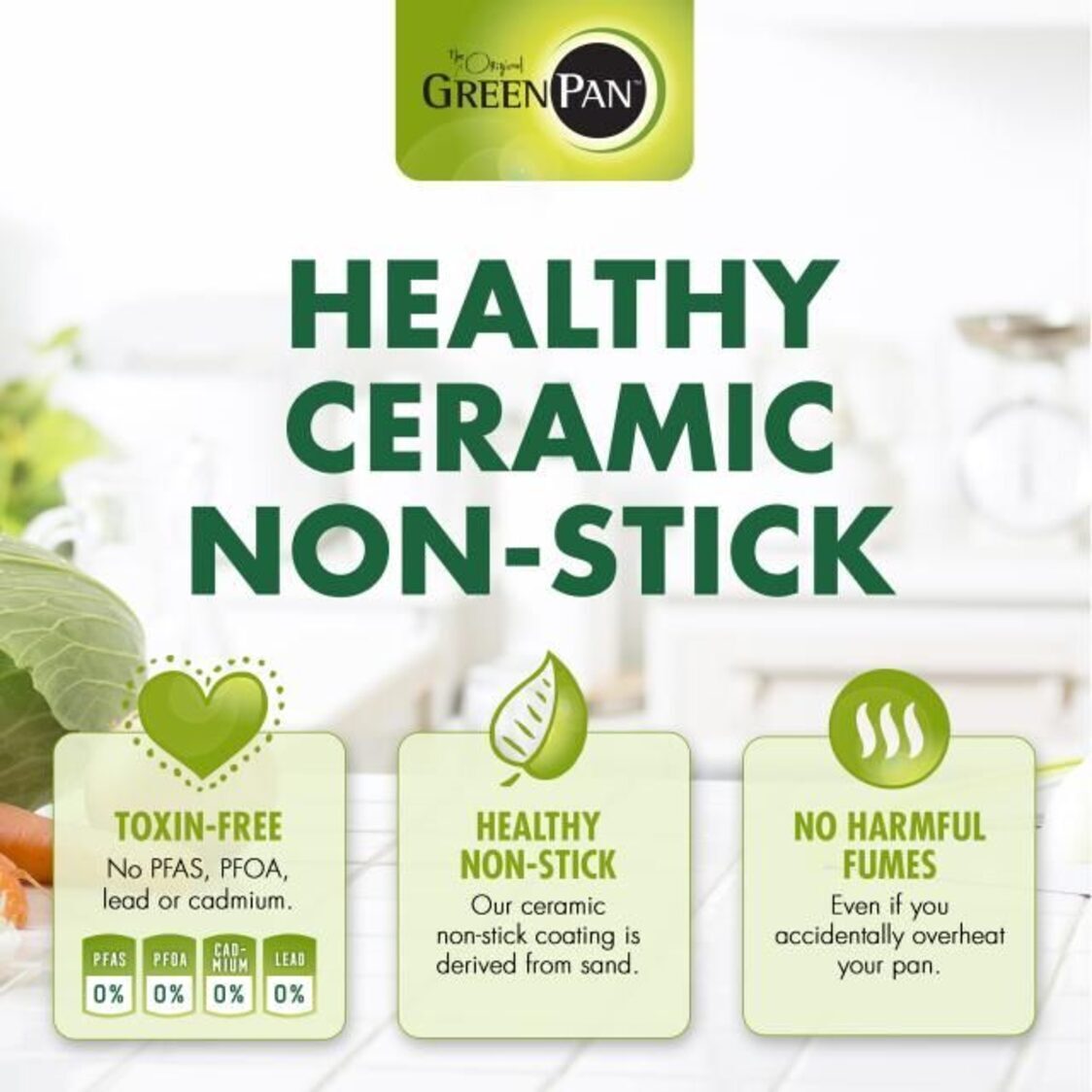 Greenpan Cambridge Bronze 30cm Healthy Ceramic Frypan GPCBR697404 - Metro Singapore Departmental Store - Celebrating 69 Years in SG