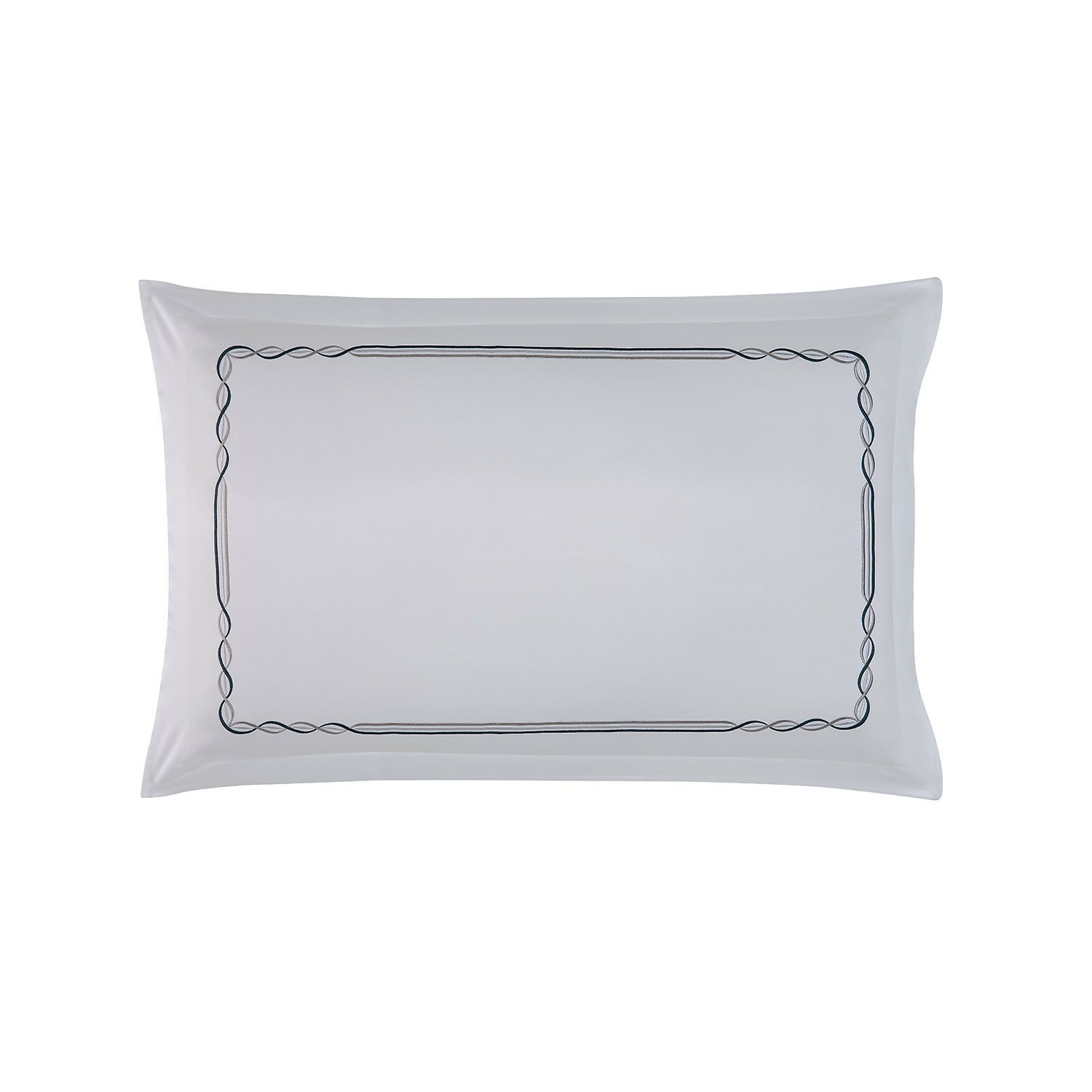 Embroidery Bedset - White with Silver Embroidery