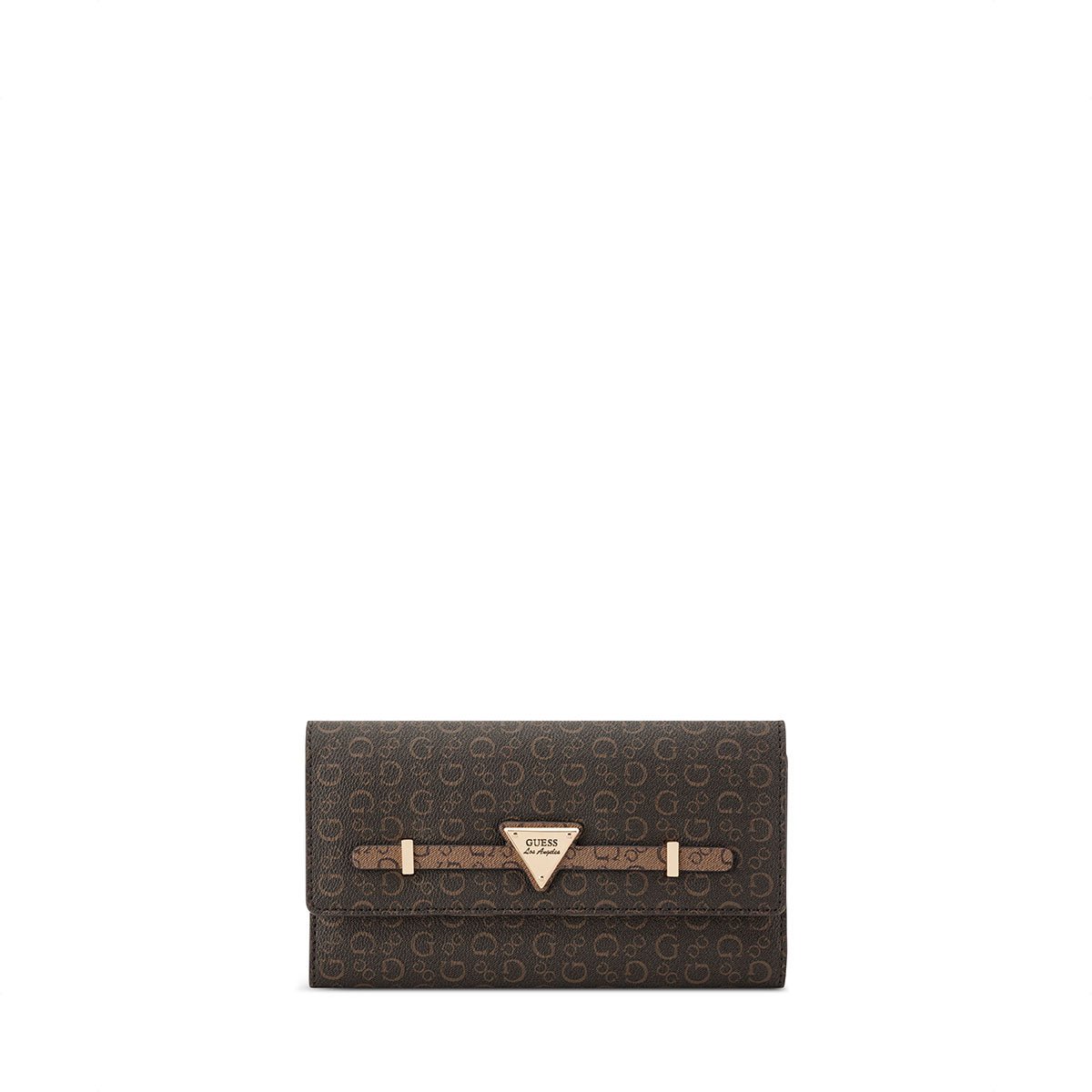 Guess Aria SLG Flap Clutch - Natural Multi - Metro Singapore Departmental Store - Celebrating 69 Years in SG