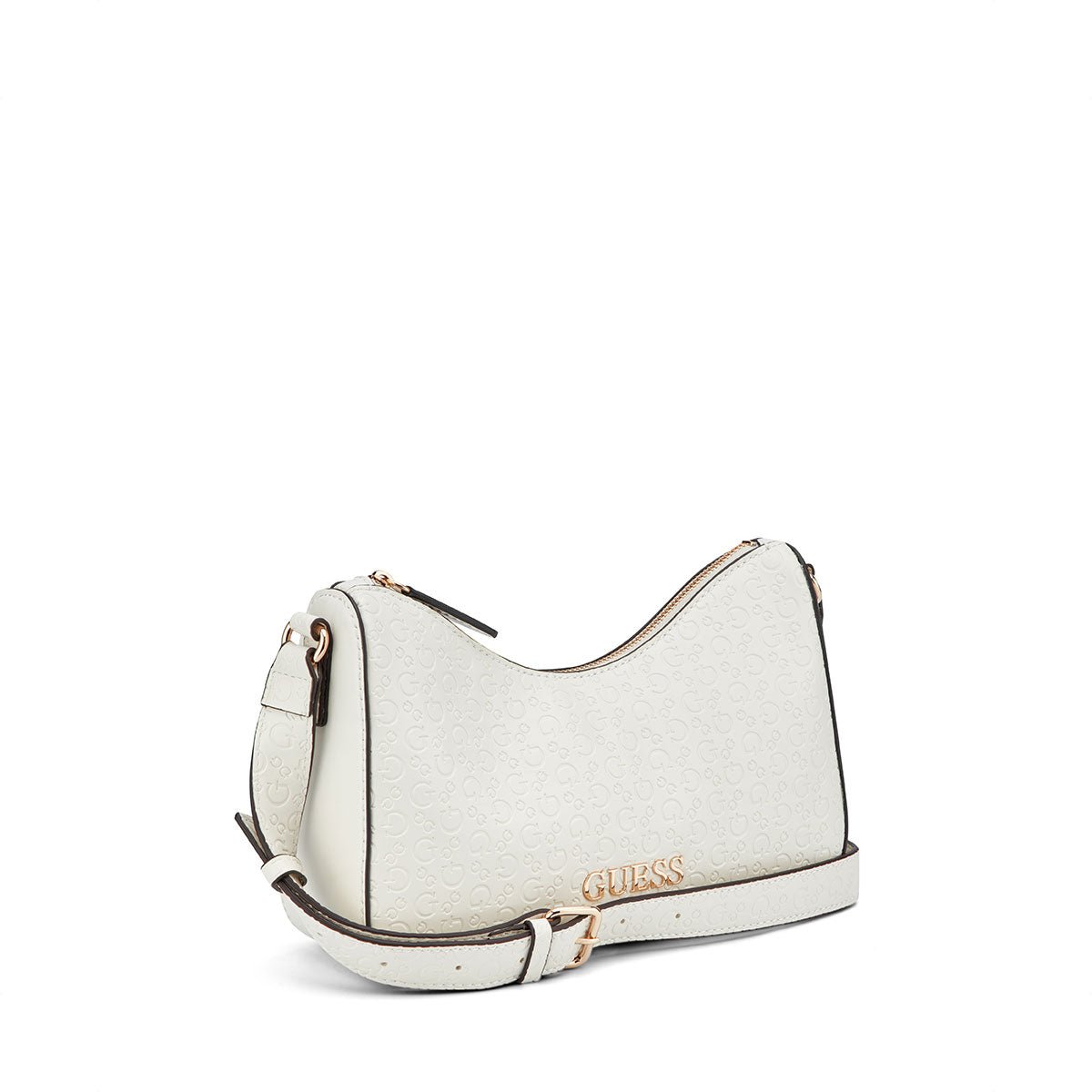 Guess Elliot Mini Crossbody Top Zip - Cream - Metro Singapore Departmental Store - Celebrating 69 Years in SG