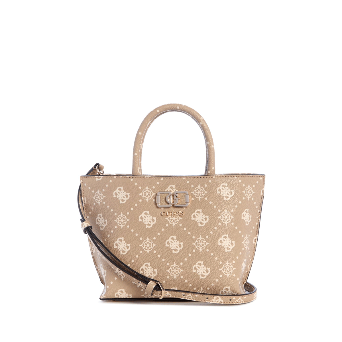Guess Emelie Logo Mini Tote - biscotti Logo - Metro Singapore Departmental Store - Celebrating 69 Years in SG